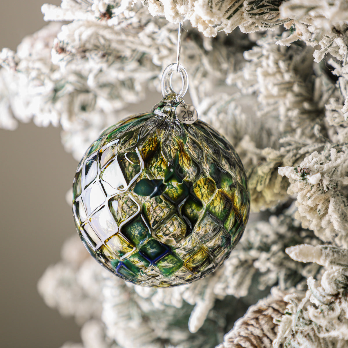 Evergreen Grove Handblown Glass Ornament