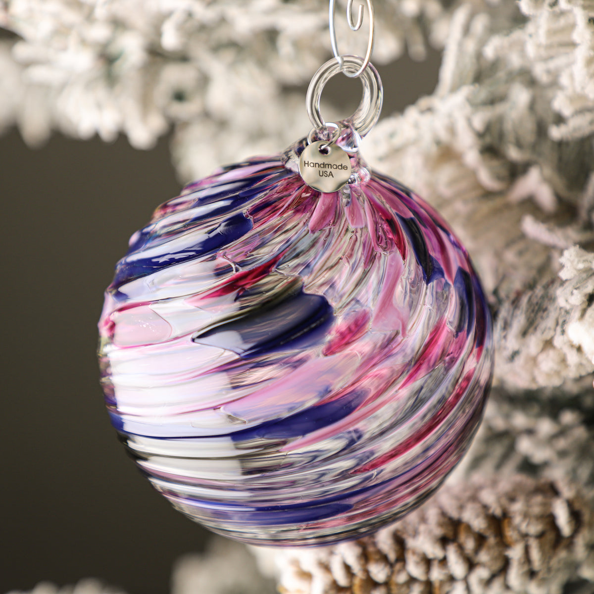 Sugar Plum Handblown Glass Ornament