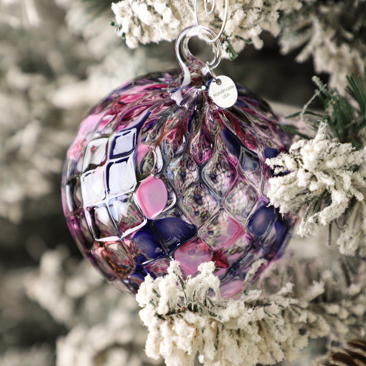 Sugar Plum Handblown Glass Ornament