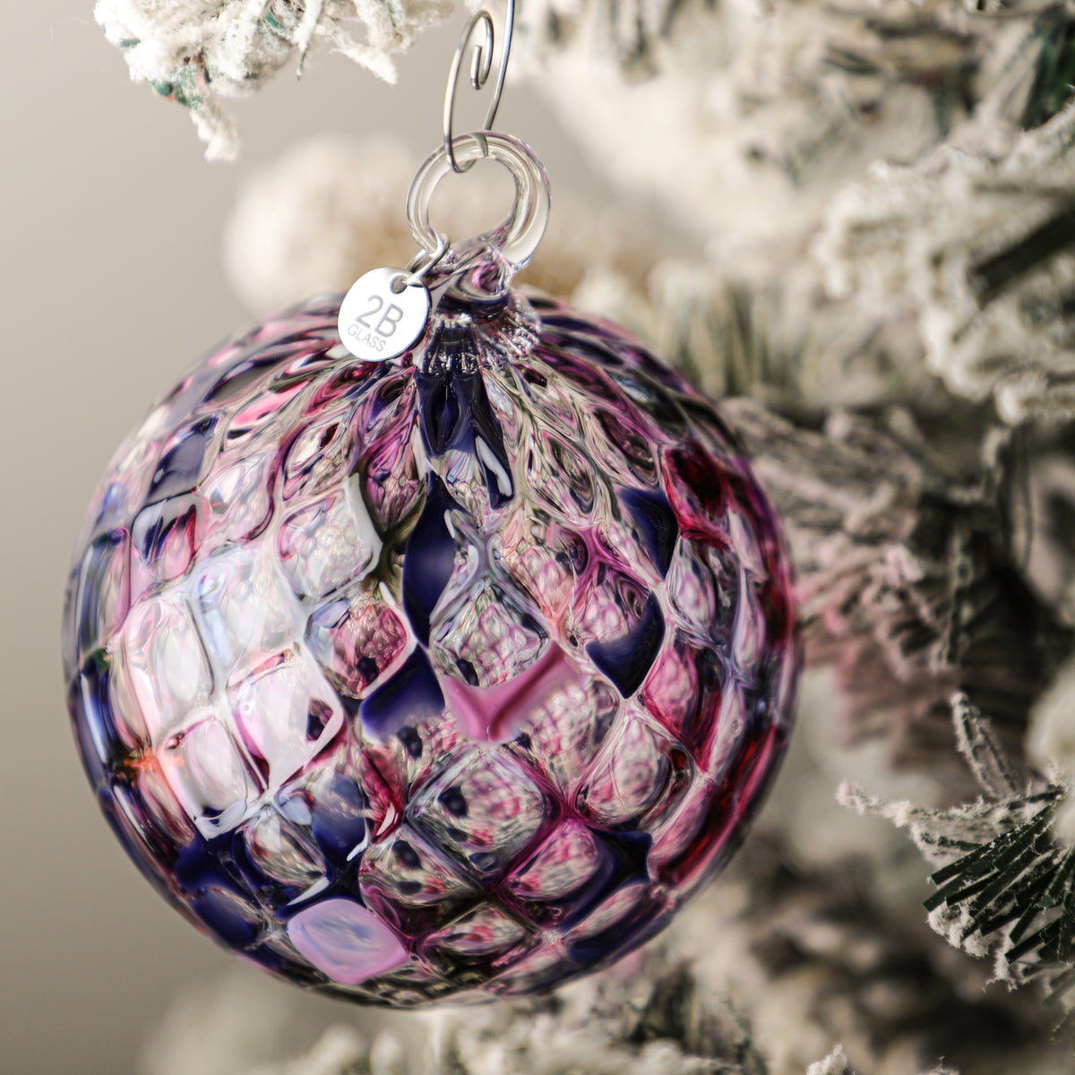 Sugar Plum Handblown Glass Ornament