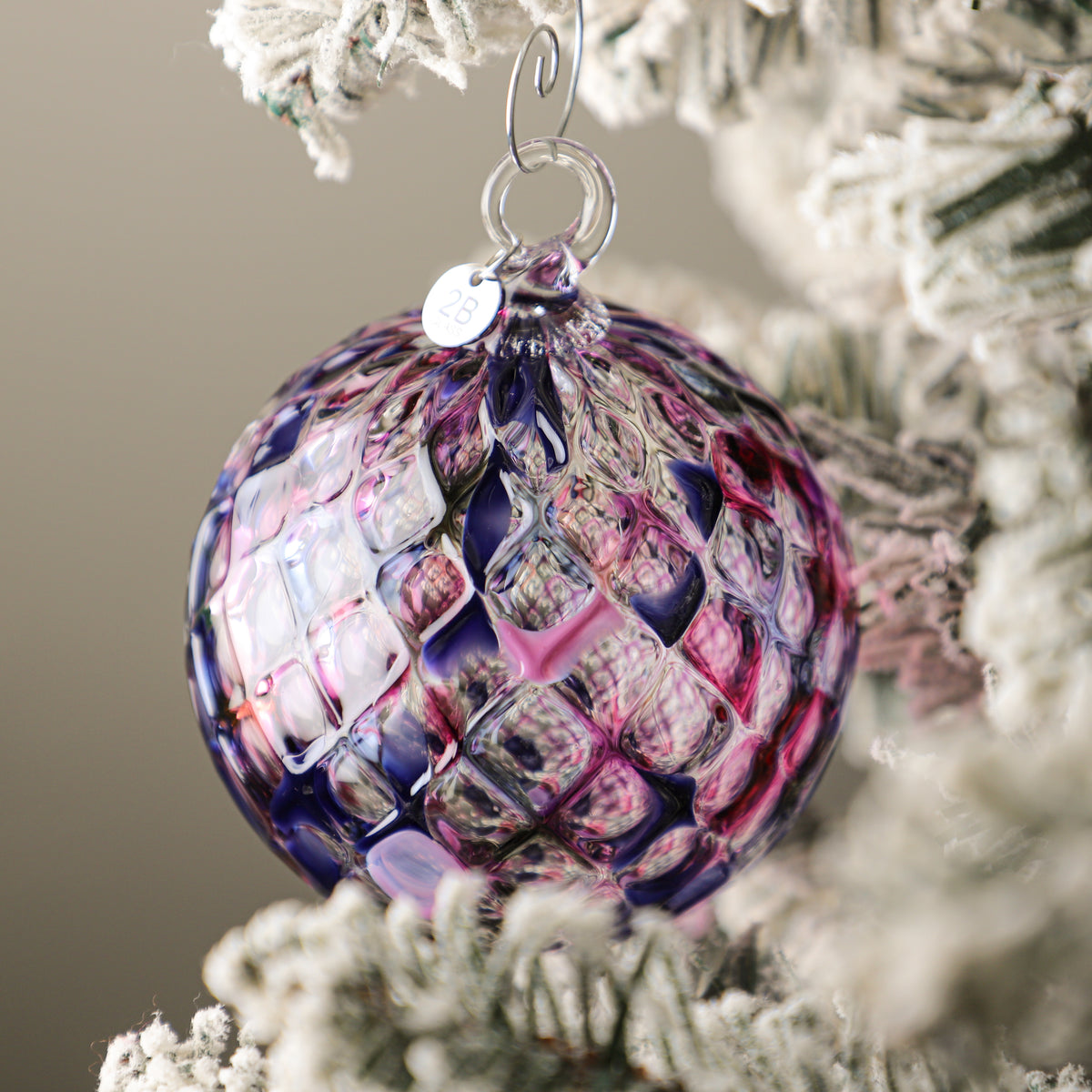 Sugar Plum Handblown Glass Ornament