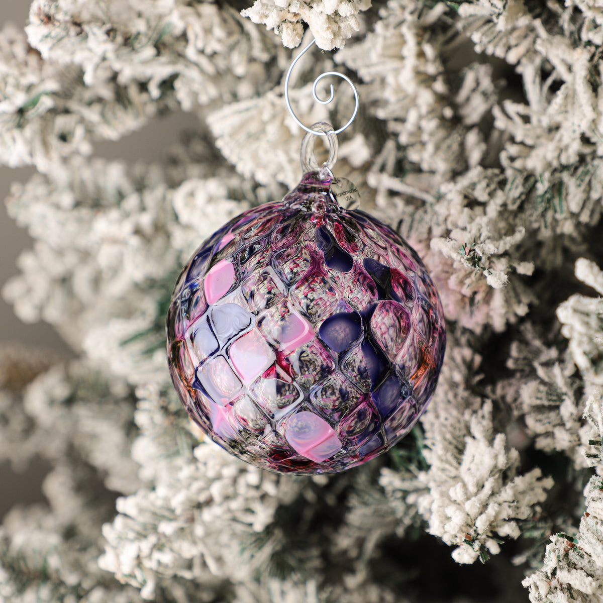 Sugar Plum Handblown Glass Ornament