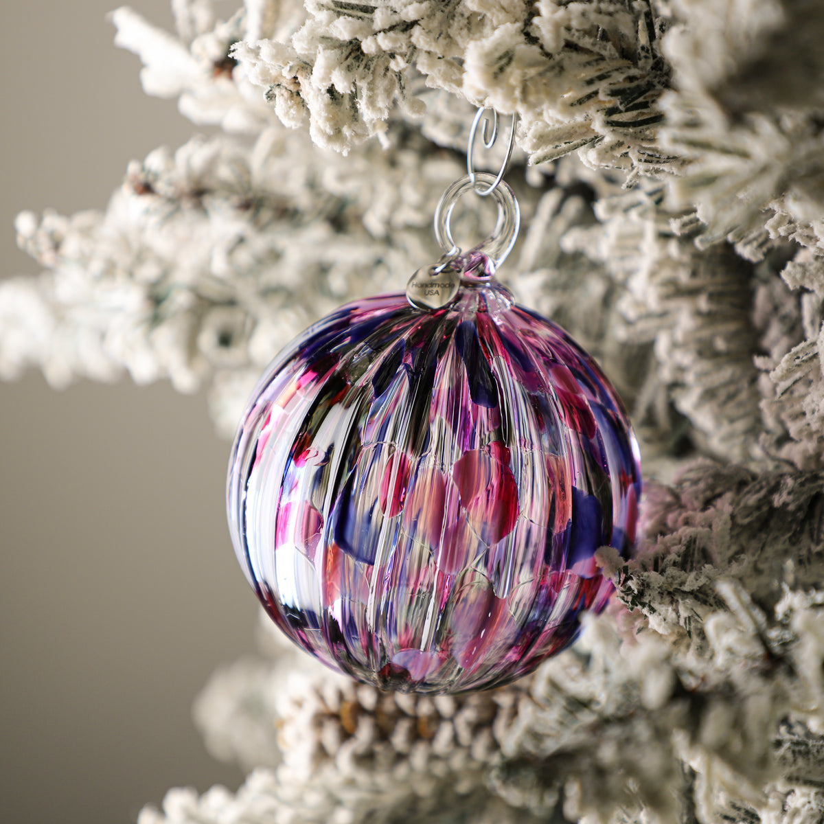 Sugar Plum Handblown Glass Ornament