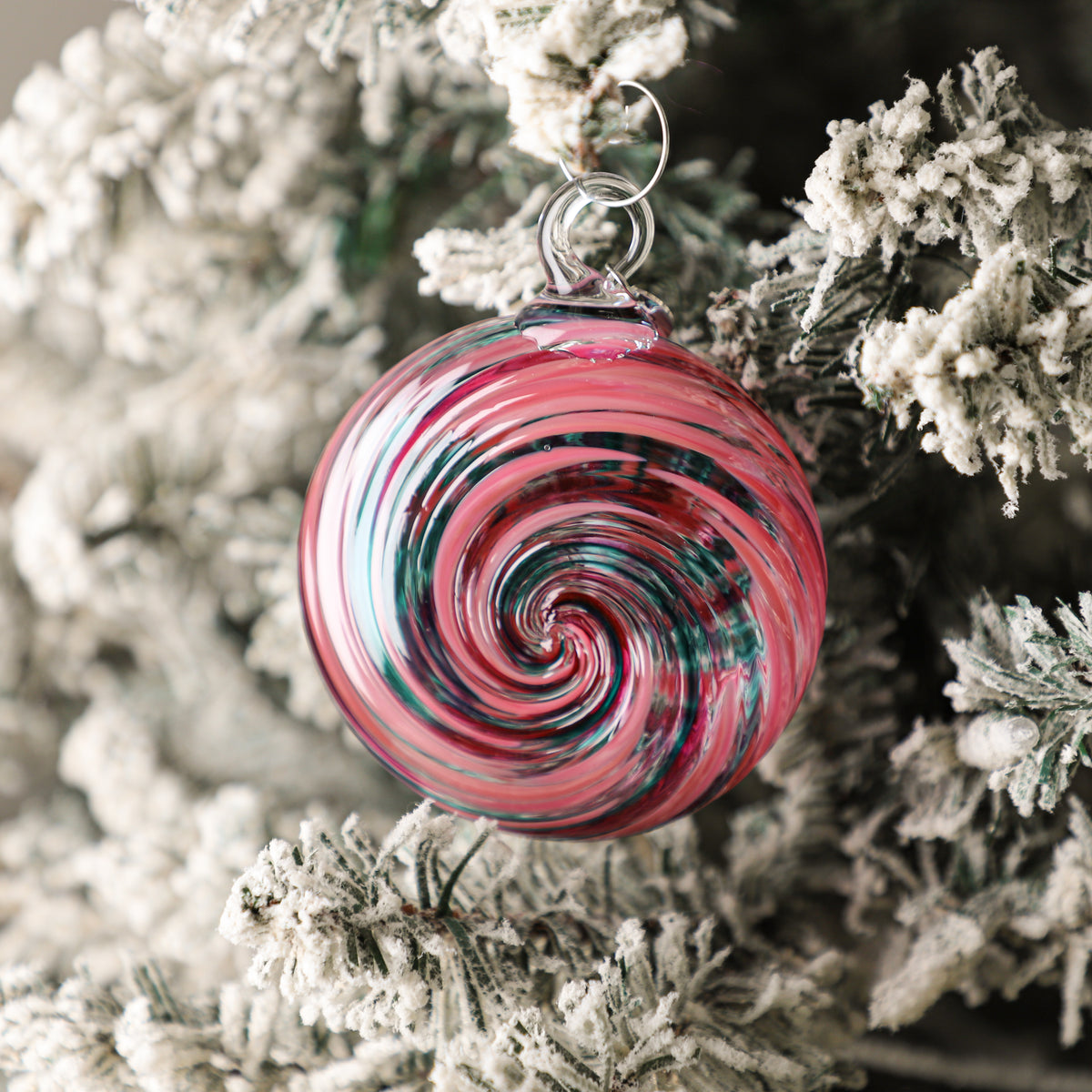 Deck The Halls Handblown Glass Ornament
