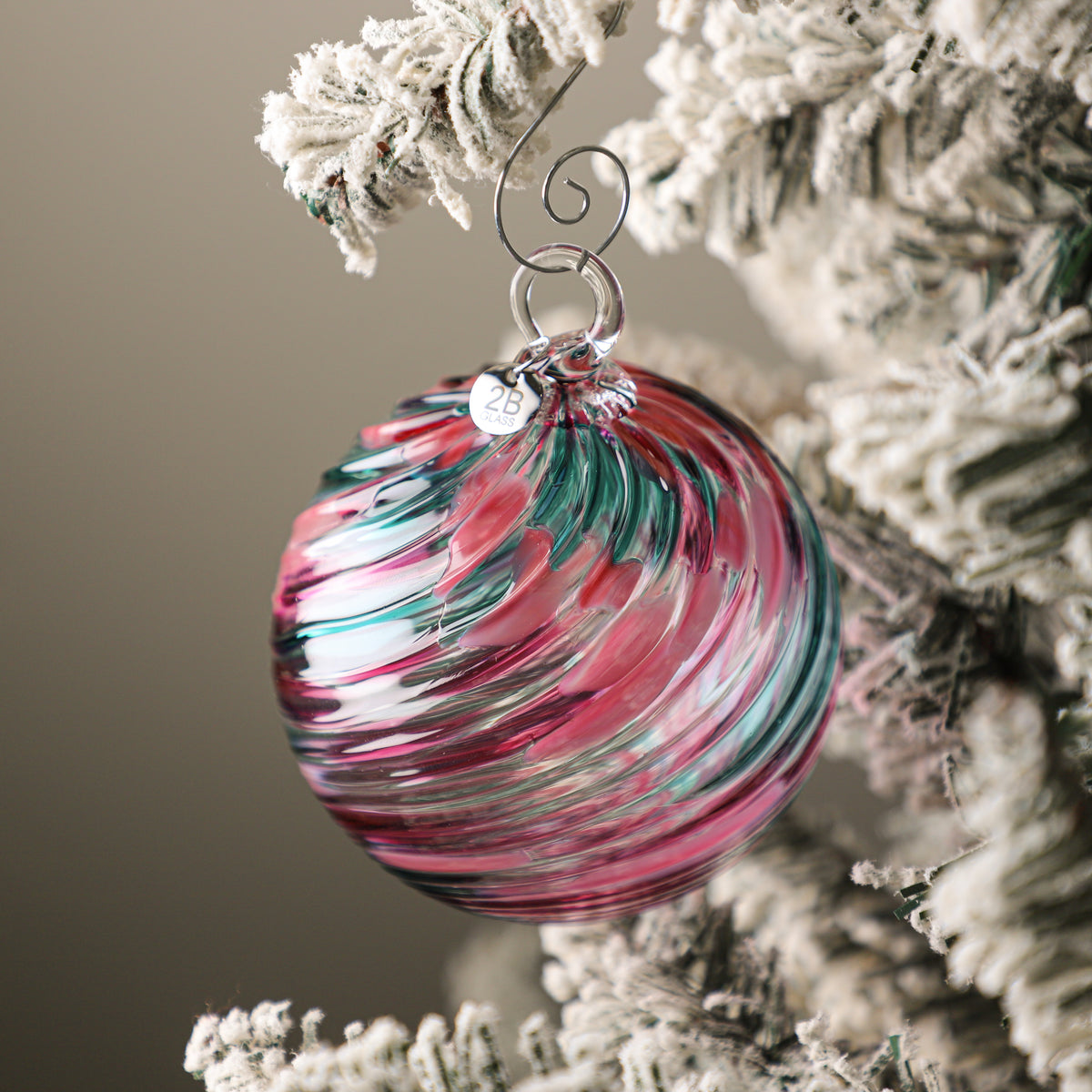 Deck The Halls Handblown Glass Ornament