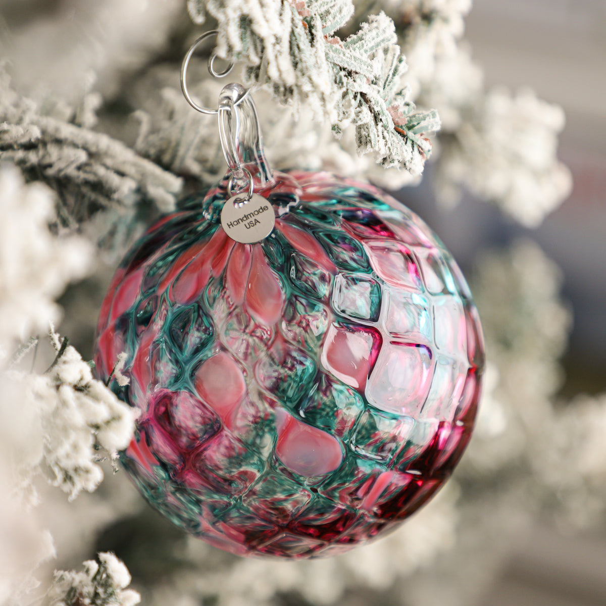 Deck The Halls Handblown Glass Ornament