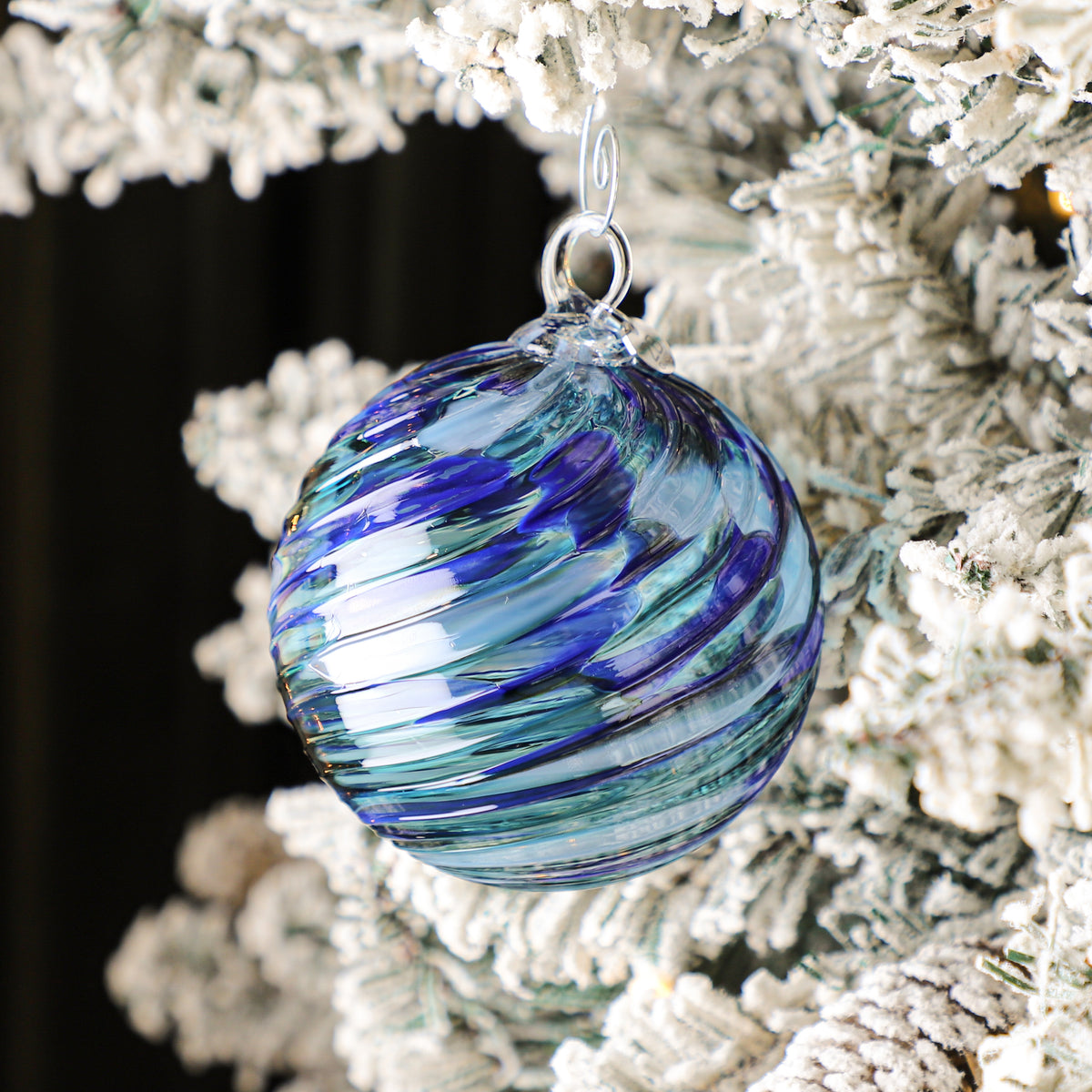 Silent Night Handblown Glass Ornament