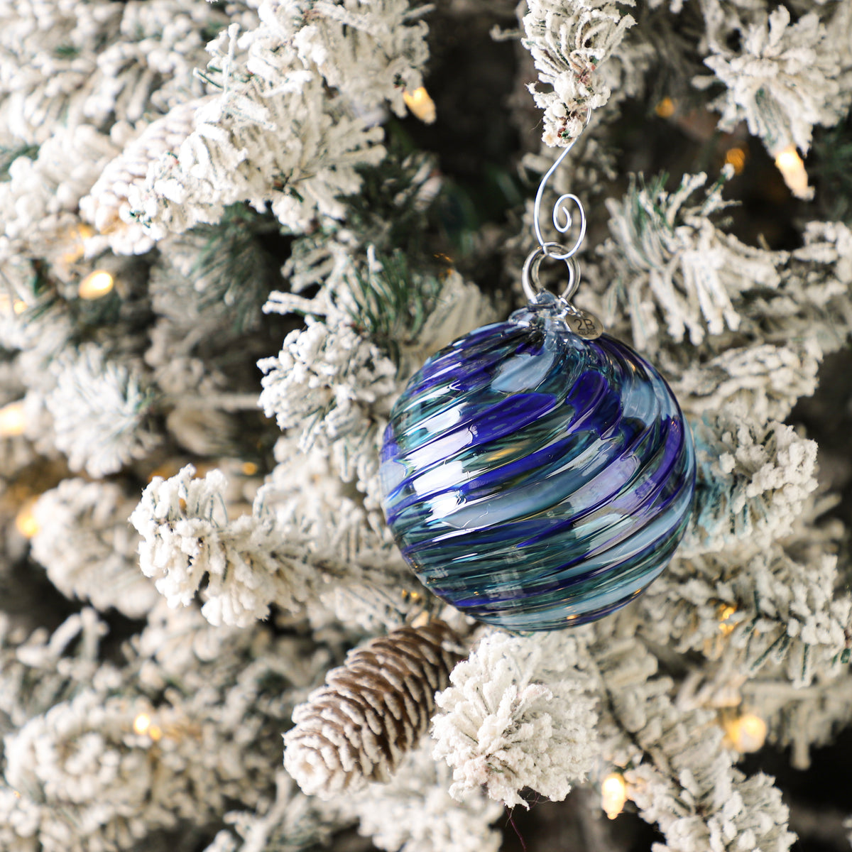 Silent Night Handblown Glass Ornament