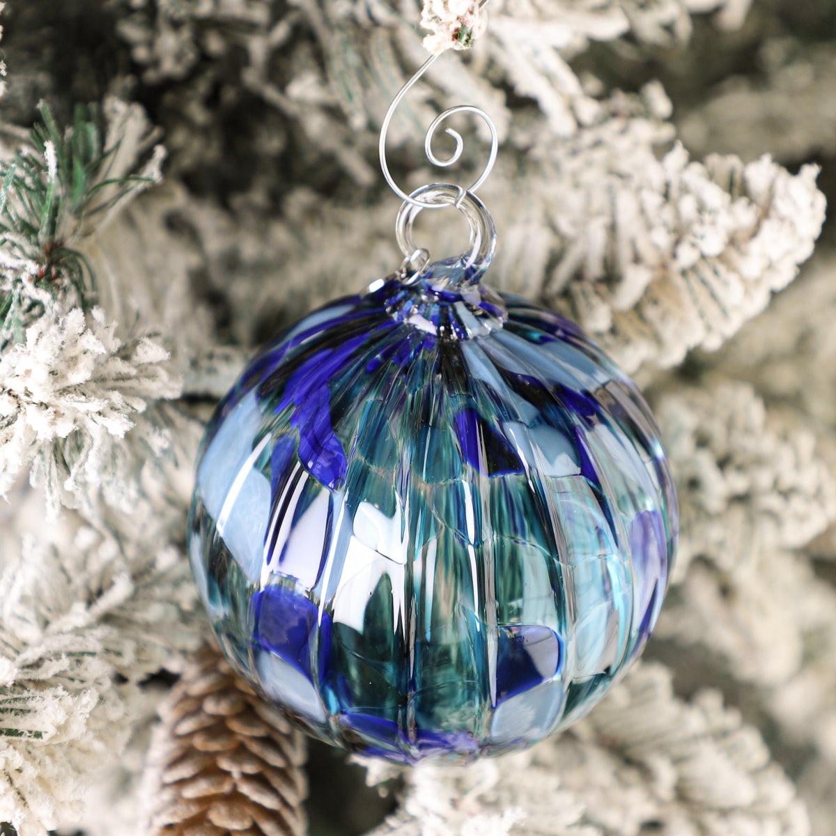 Silent Night Handblown Glass Ornament