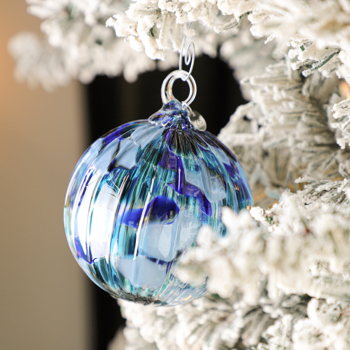 Silent Night Handblown Glass Ornament