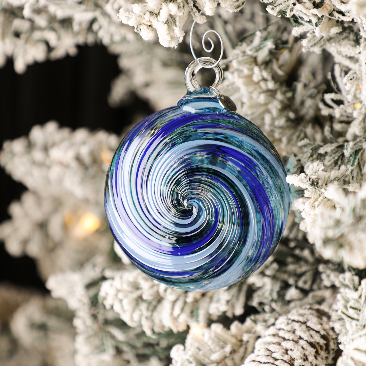 Silent Night Handblown Glass Ornament