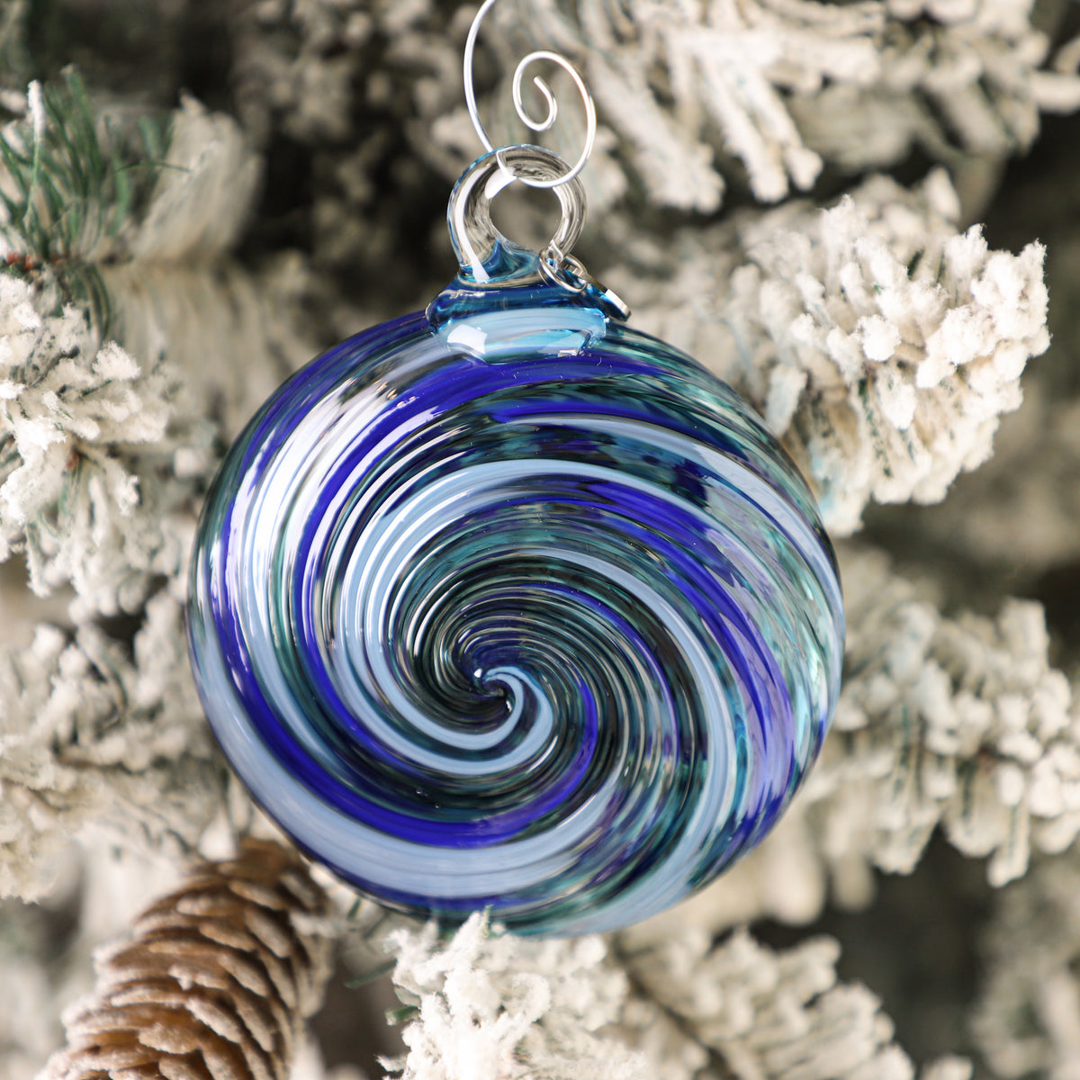 Silent Night Handblown Glass Ornament