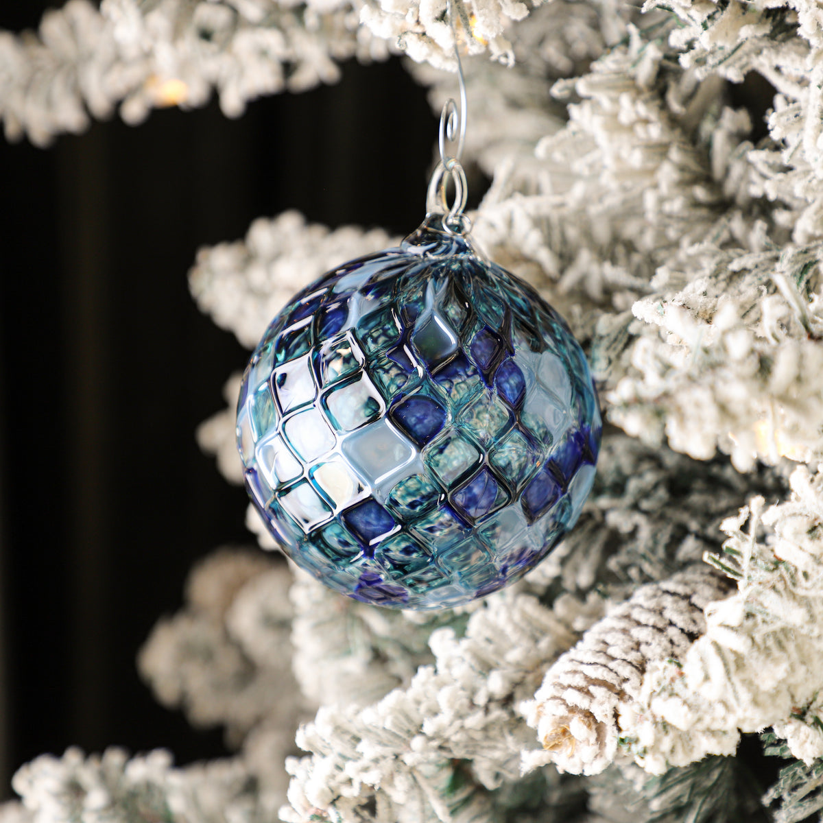 Silent Night Handblown Glass Ornament