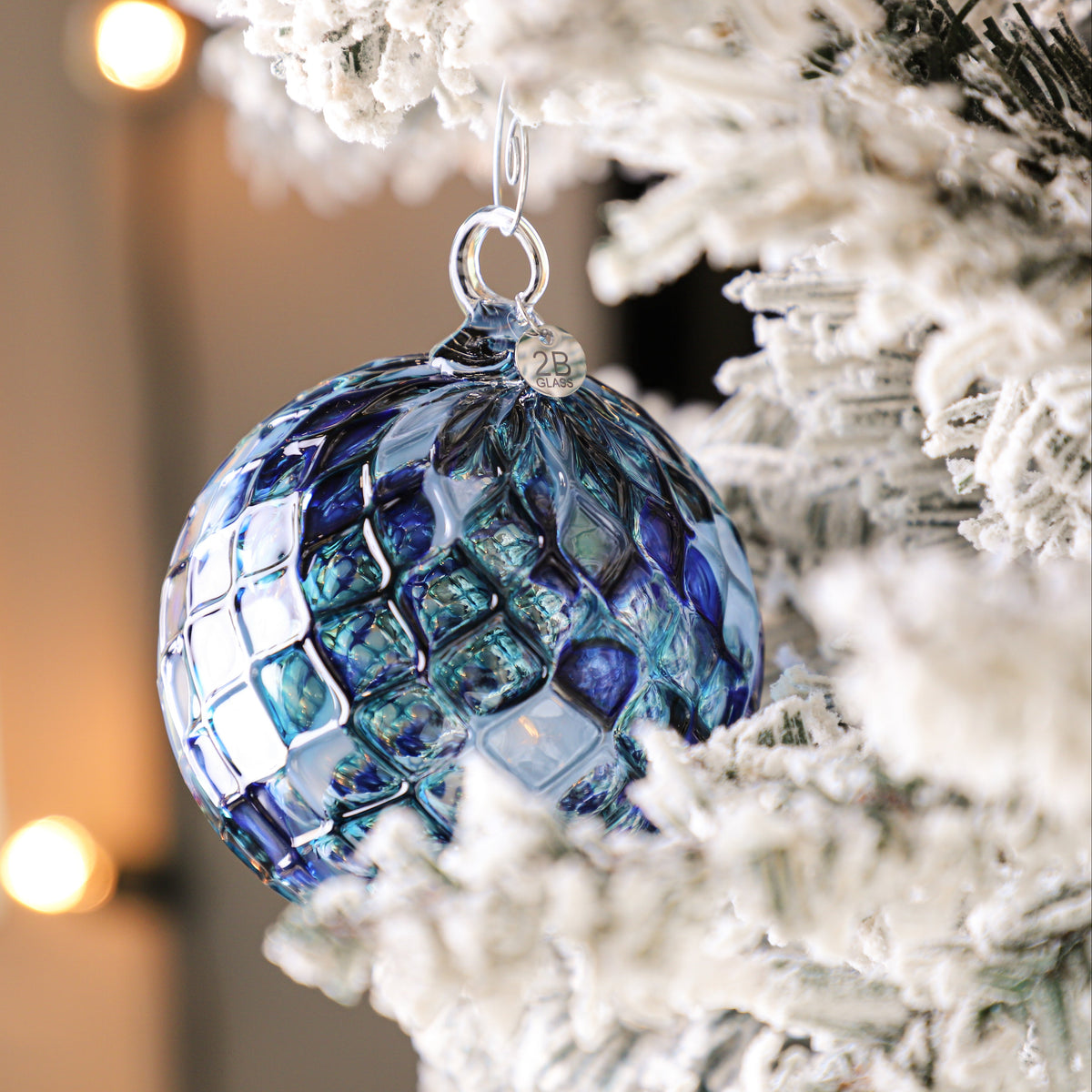 Silent Night Handblown Glass Ornament
