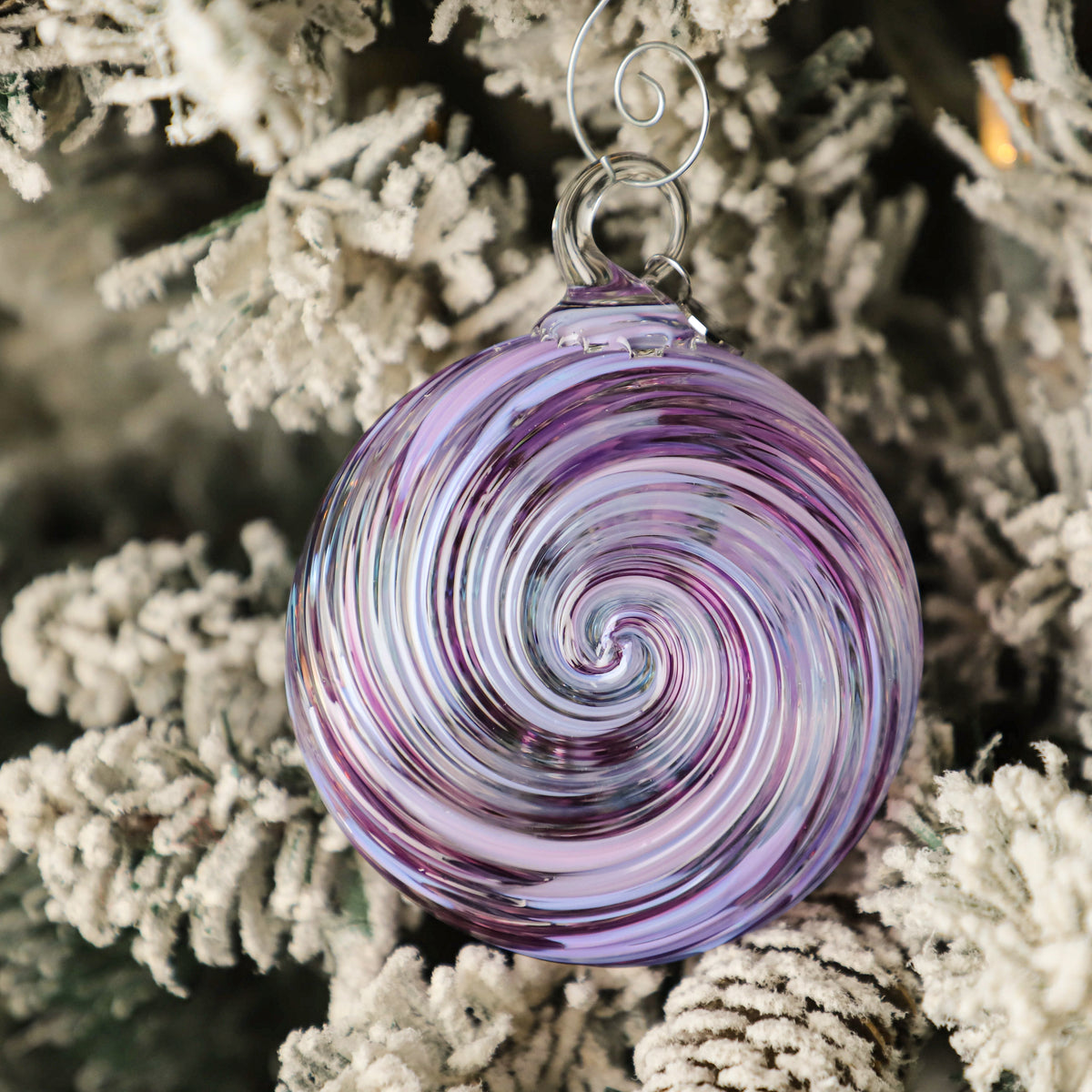Calm Before the Storm Handblown Glass Ornament