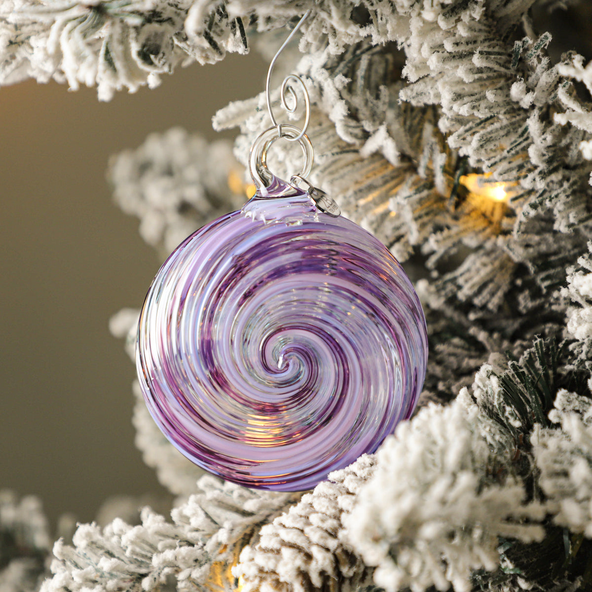 Calm Before the Storm Handblown Glass Ornament