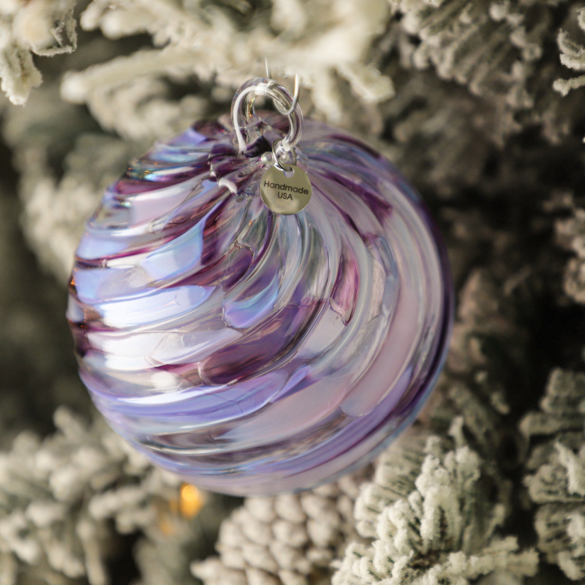 Calm Before the Storm Handblown Glass Ornament