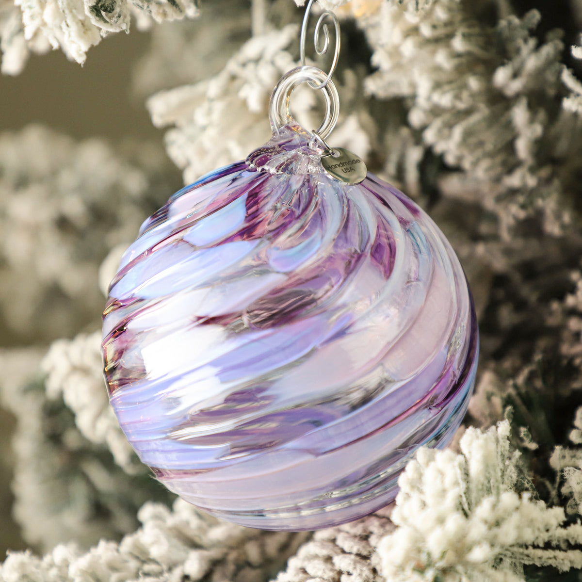 Calm Before the Storm Handblown Glass Ornament