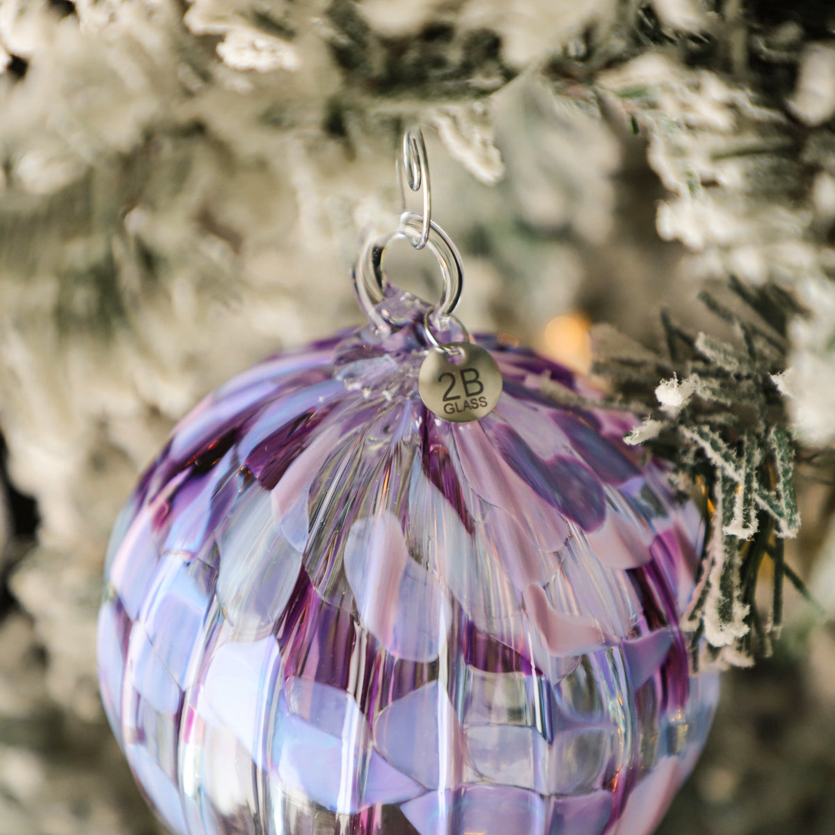 Calm Before the Storm Handblown Glass Ornament