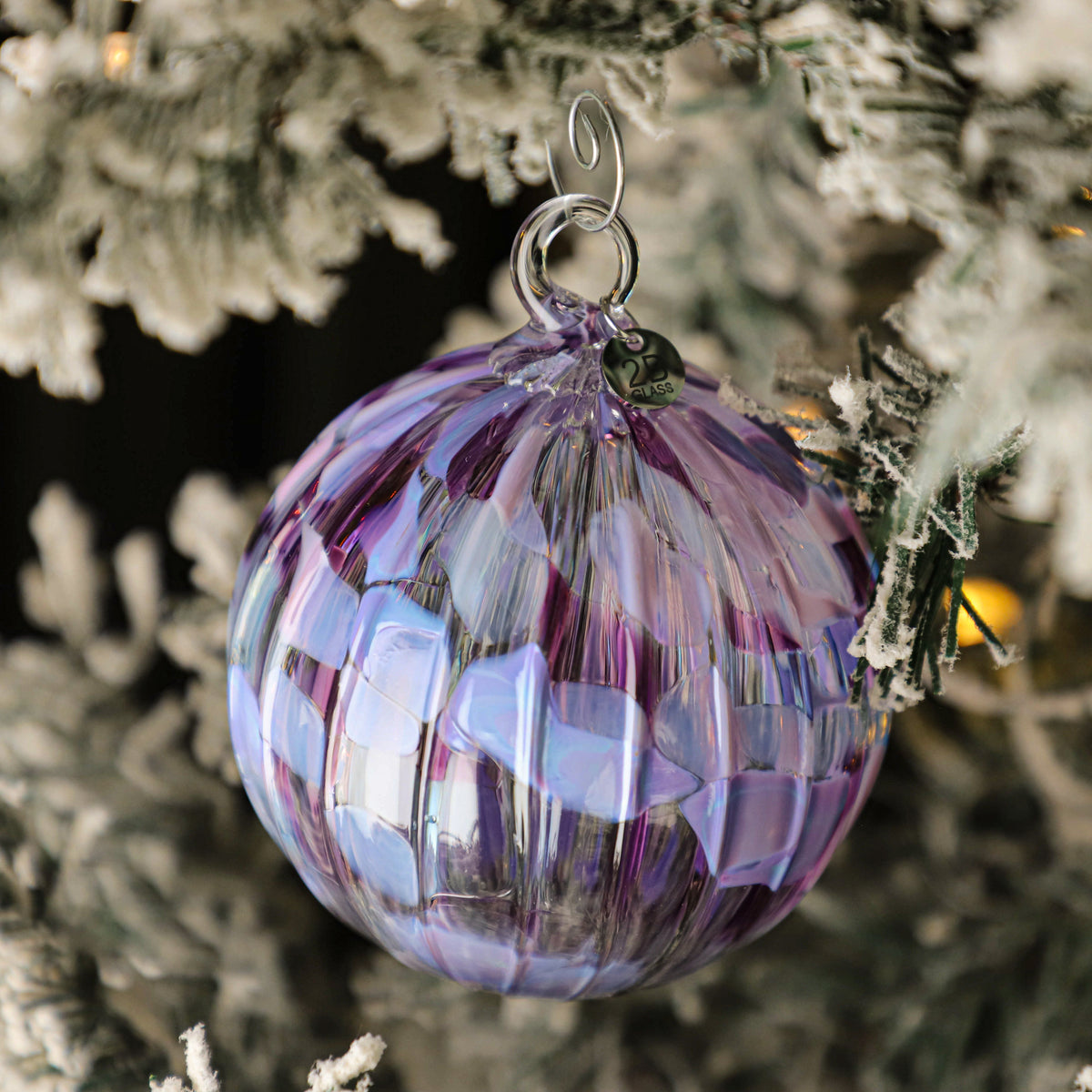 Calm Before the Storm Handblown Glass Ornament