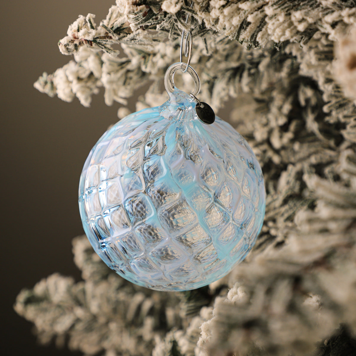 The First Snow Handblown Glass Ornament