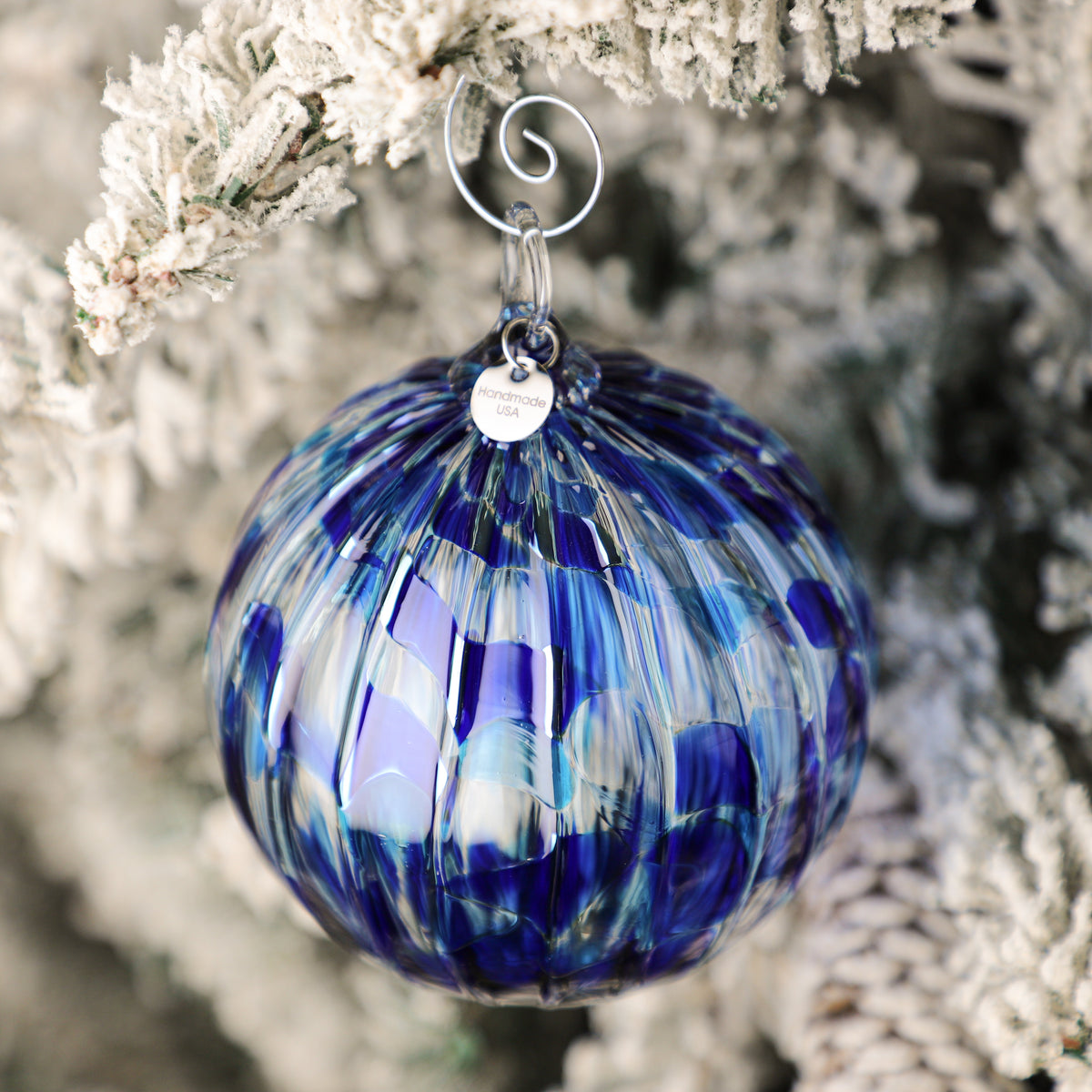 Arctic Chill Handblown Glass Ornament