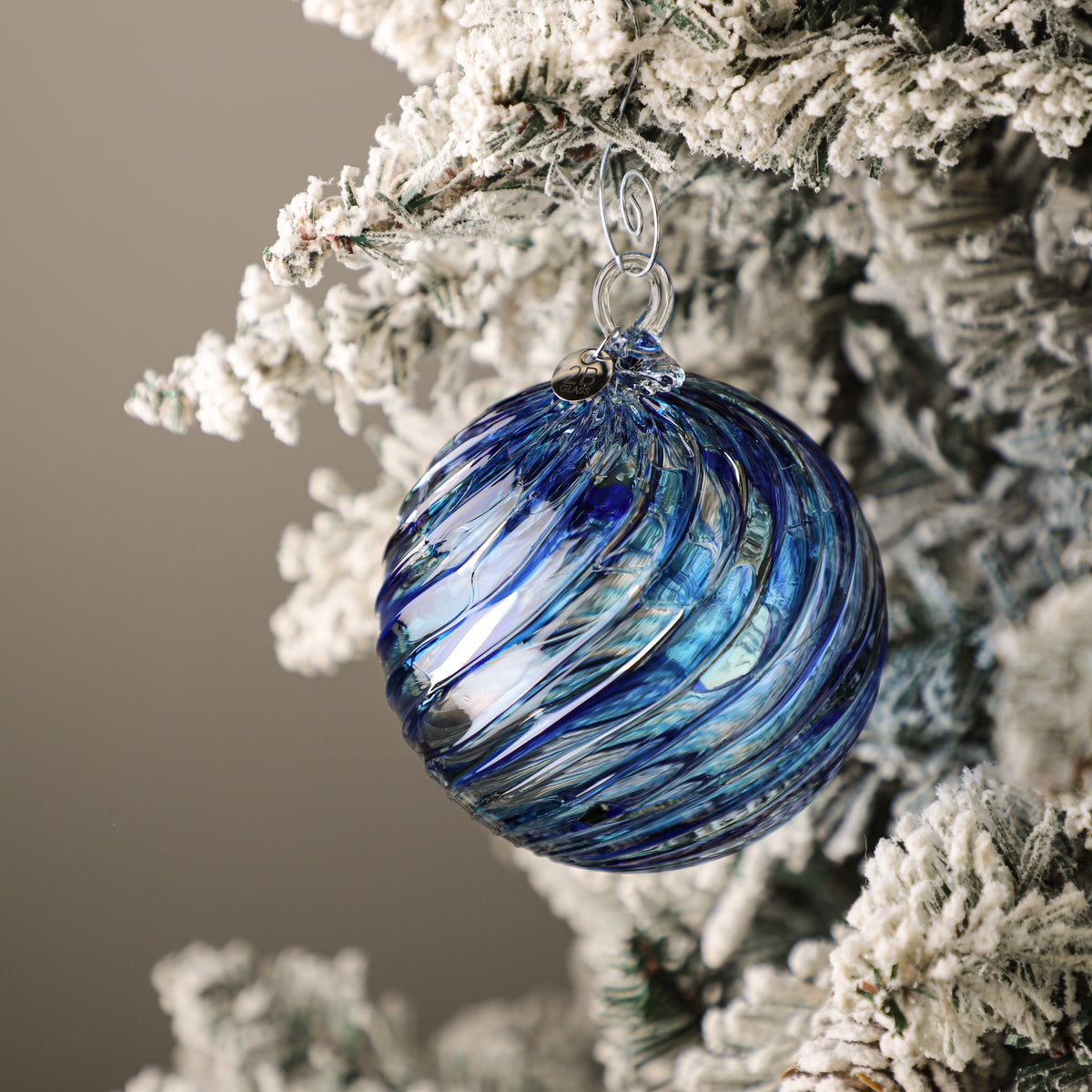 Arctic Chill Handblown Glass Ornament