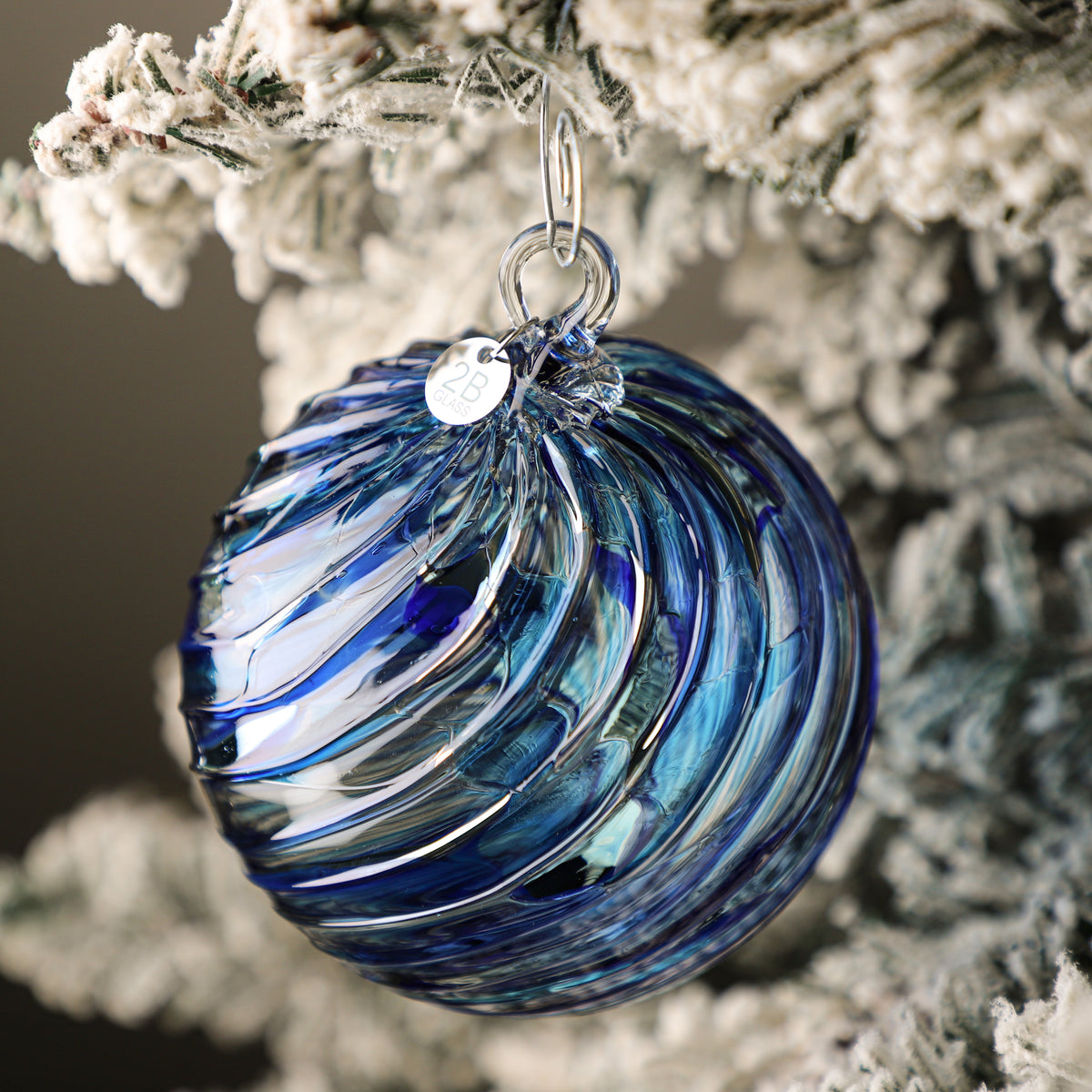 Arctic Chill Handblown Glass Ornament