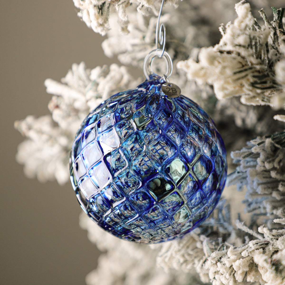 Arctic Chill Handblown Glass Ornament