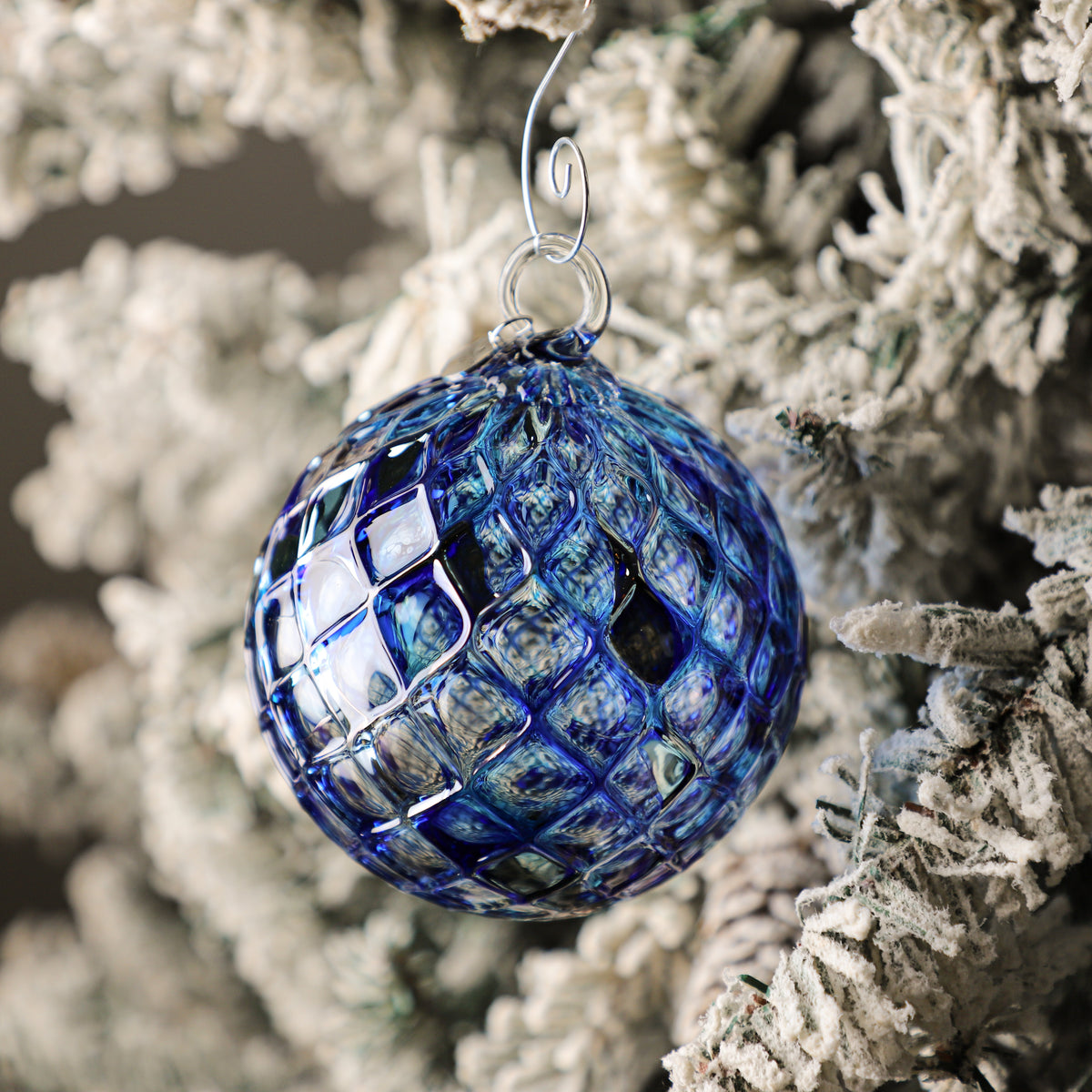 Arctic Chill Handblown Glass Ornament