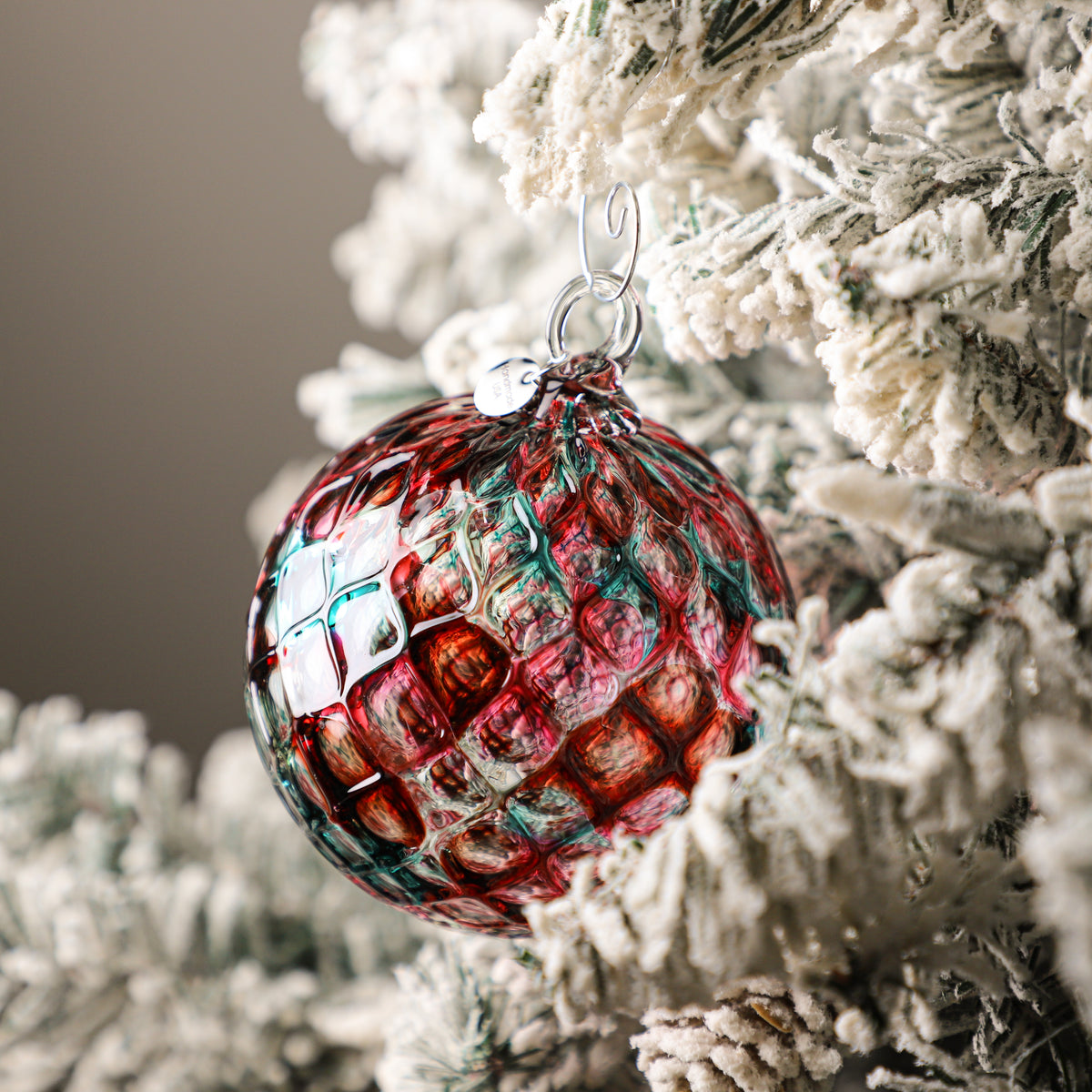 Mrs. Claus Handblown Glass Ornament