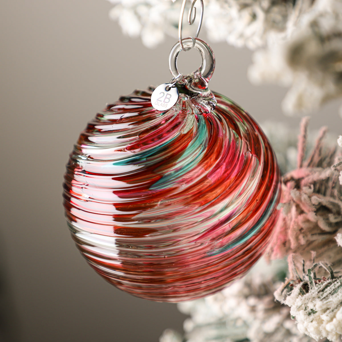 Mrs. Claus Handblown Glass Ornament