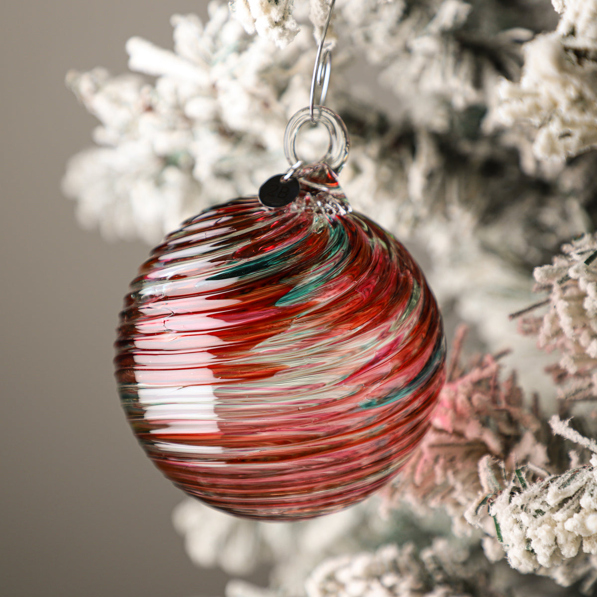 Mrs. Claus Handblown Glass Ornament