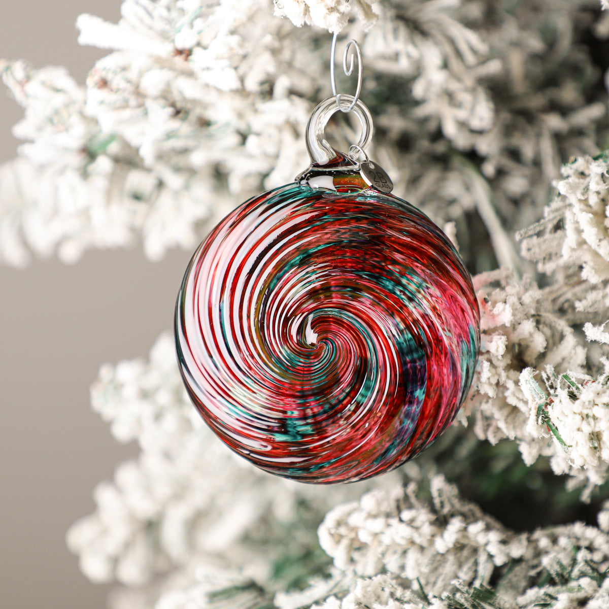 Mrs. Claus Handblown Glass Ornament