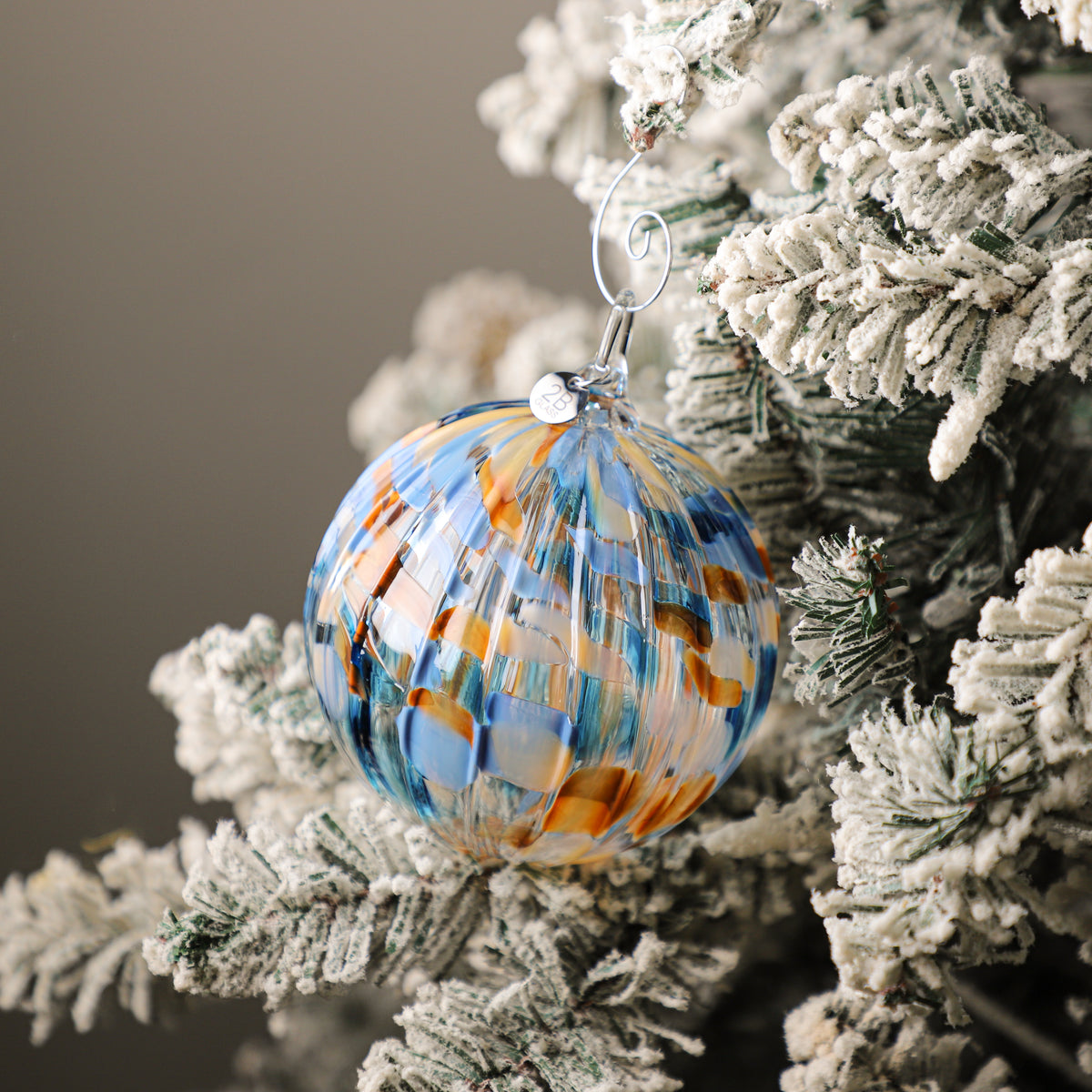 Lake, Fire & Soot Handblown Glass Ornament