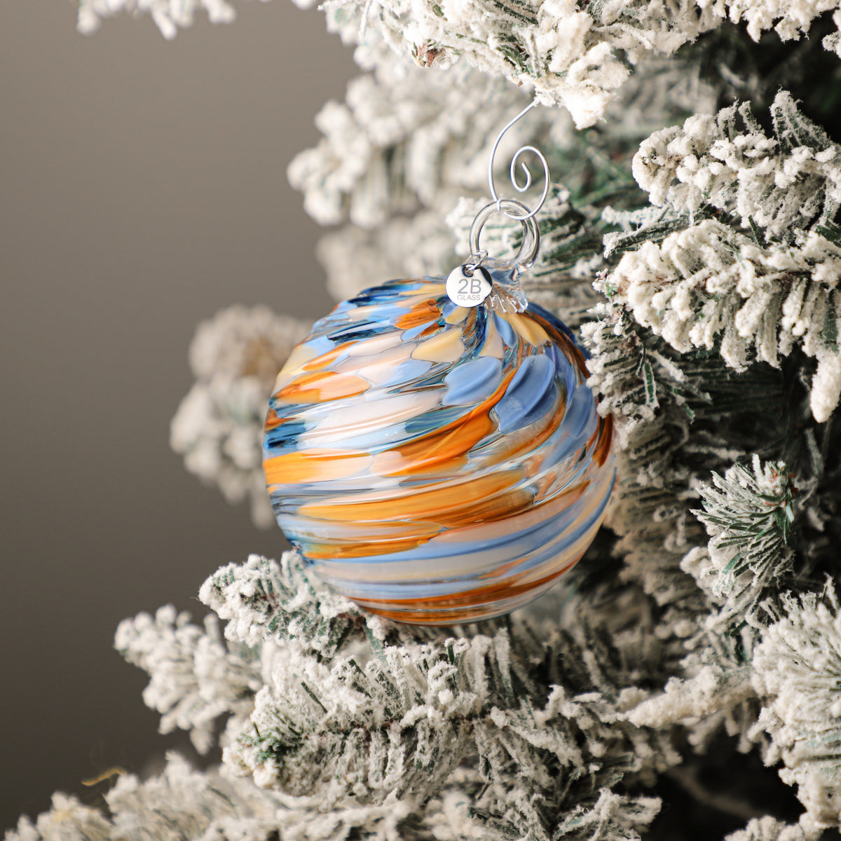 Lake, Fire & Soot Handblown Glass Ornament