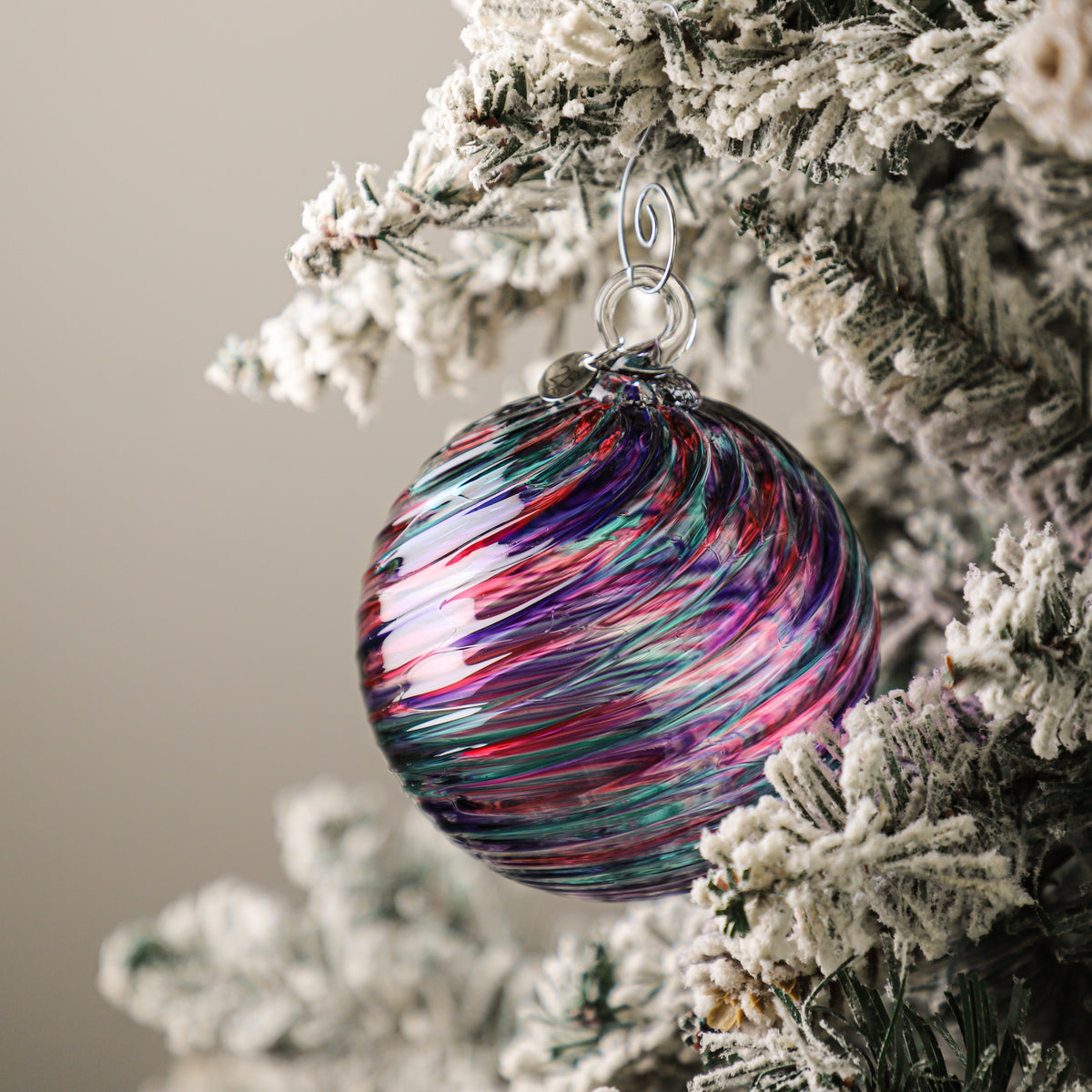 Holiday Sweater Handblown Glass Ornament