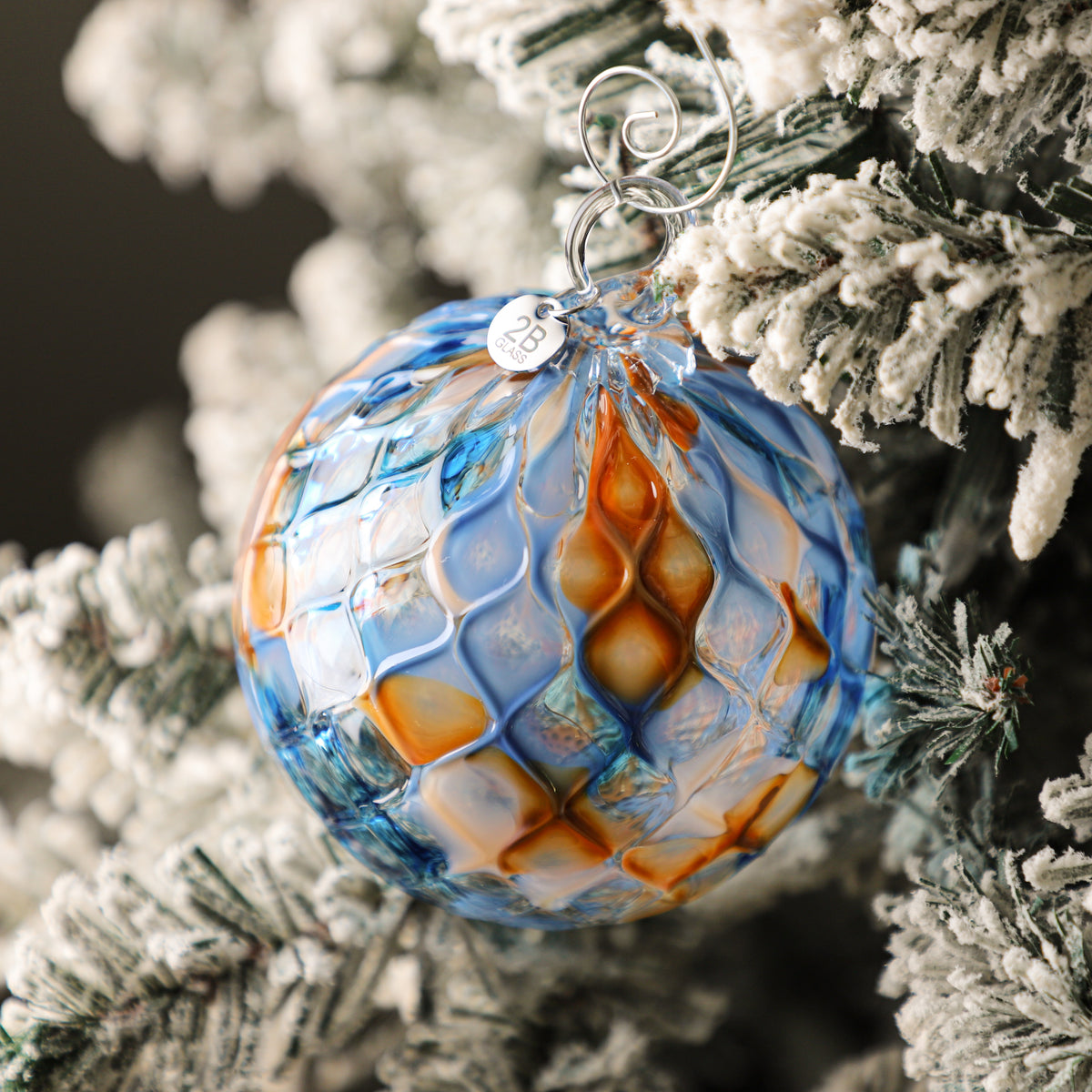 Lake, Fire & Soot Handblown Glass Ornament