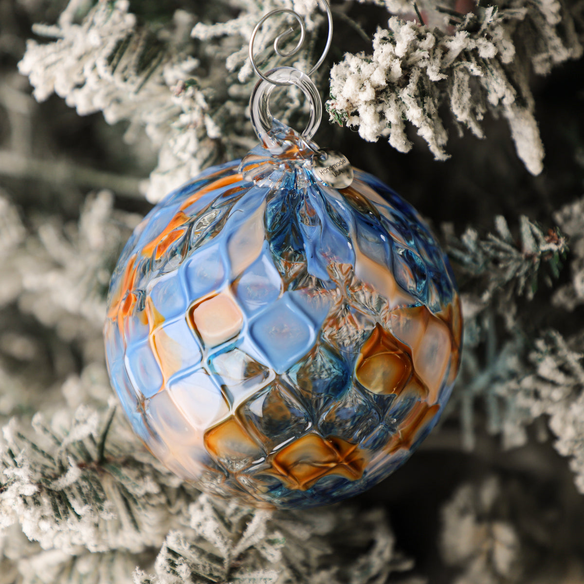 Lake, Fire & Soot Handblown Glass Ornament