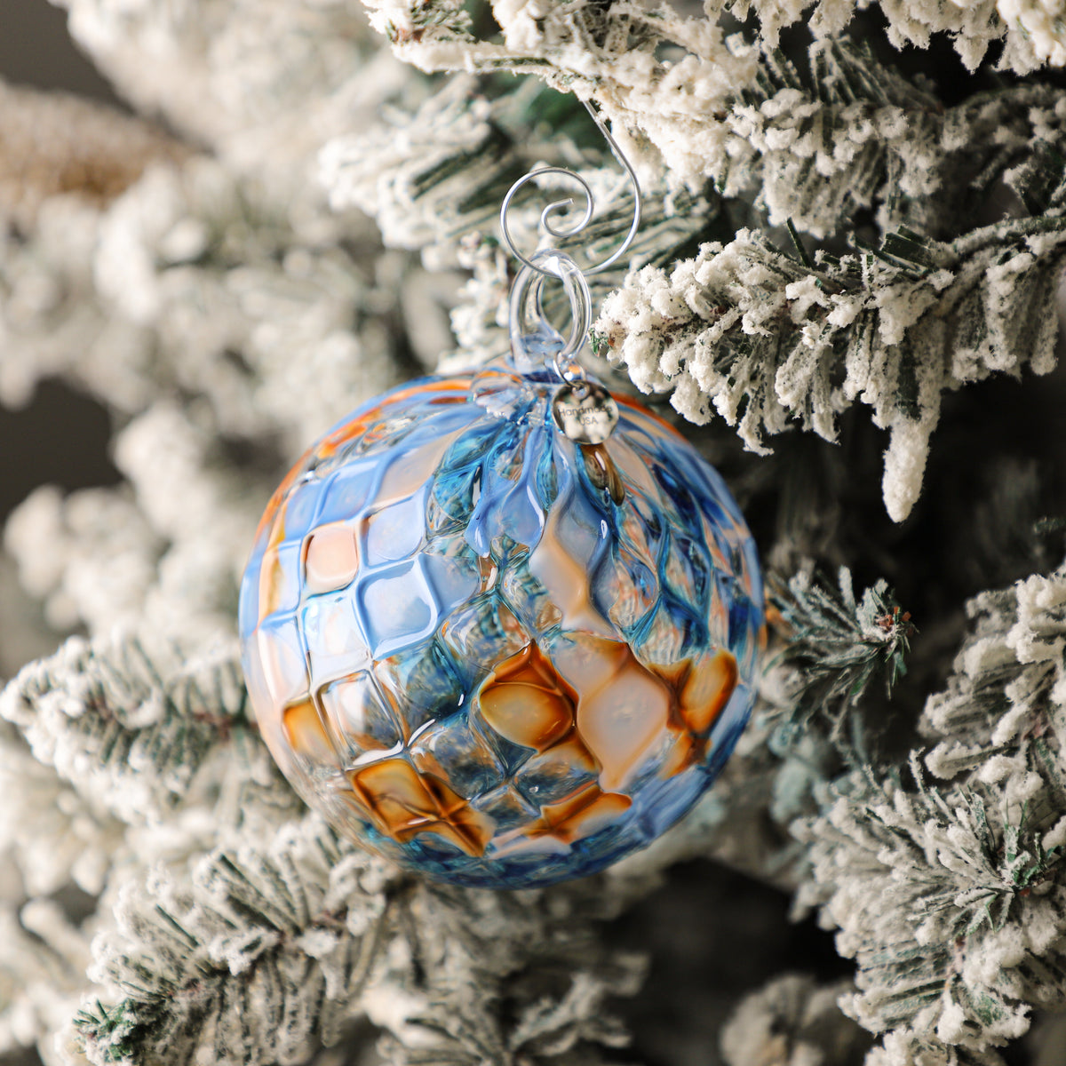Lake, Fire & Soot Handblown Glass Ornament