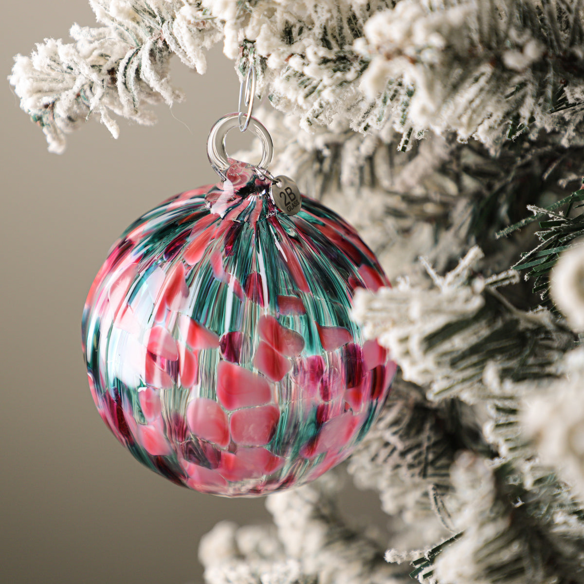 Deck The Halls Handblown Glass Ornament