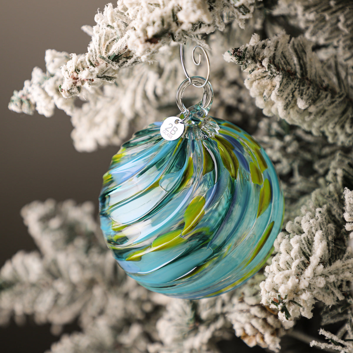 Secret Santa Handblown Glass Ornament