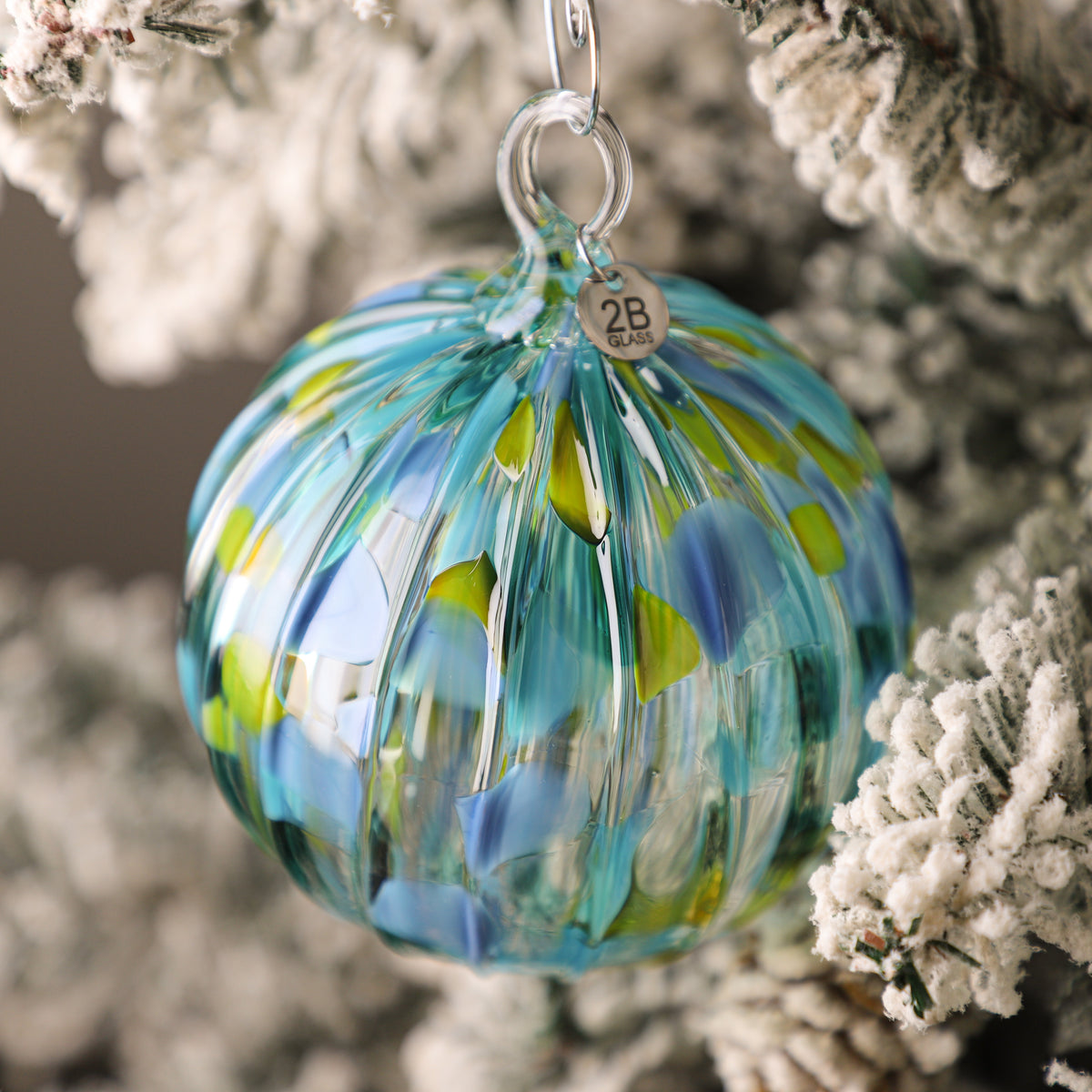 Secret Santa Handblown Glass Ornament