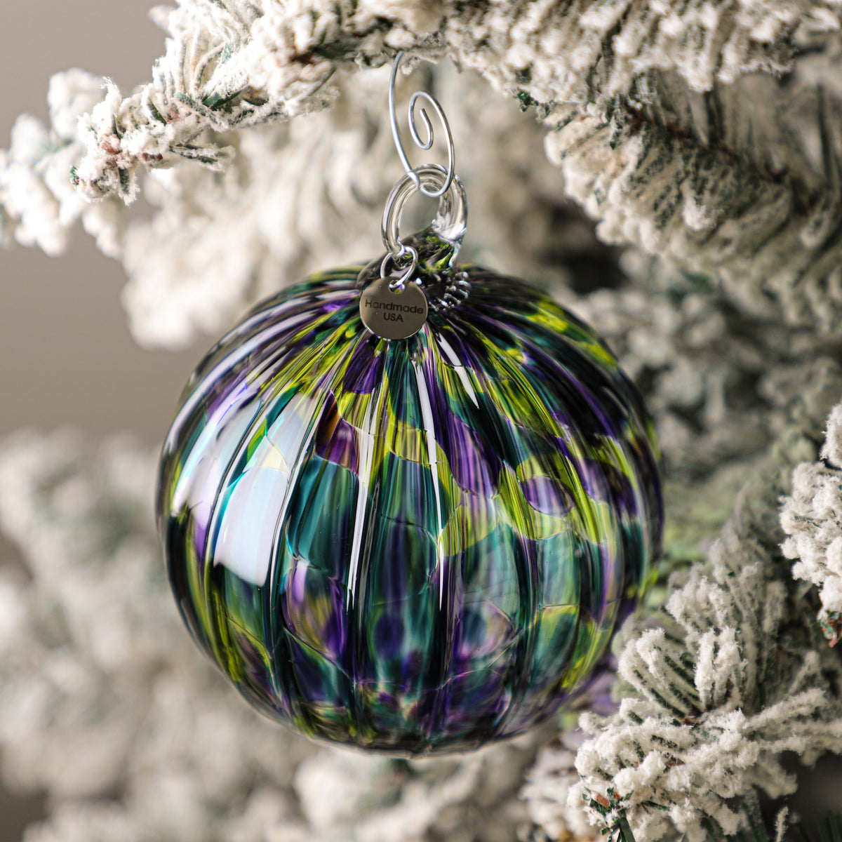 Elves' Play Handblown Glass Ornament