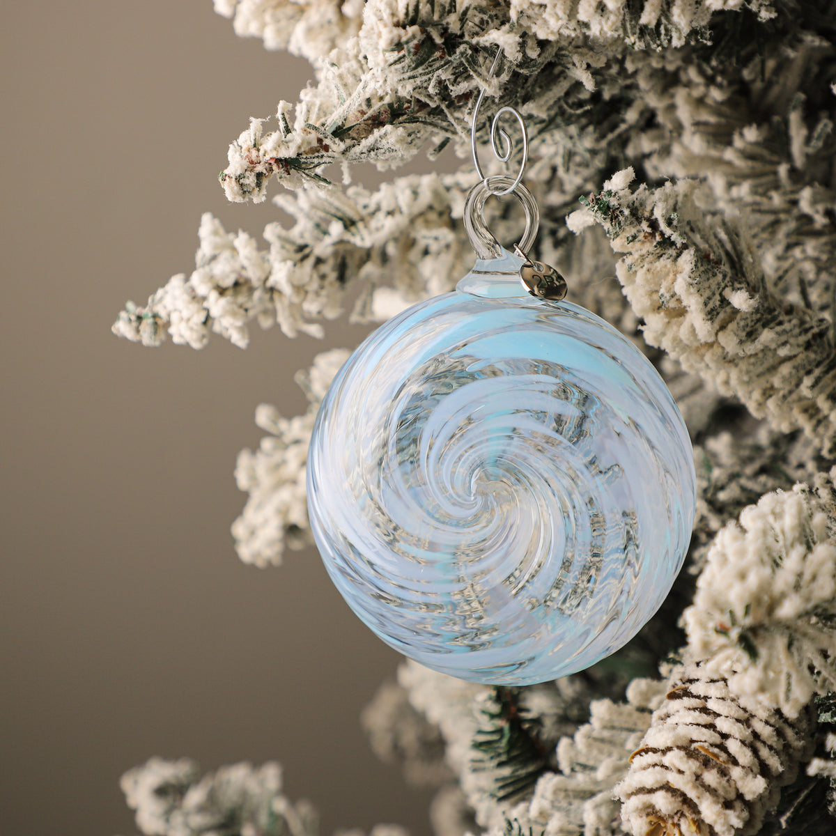 The First Snow Handblown Glass Ornament