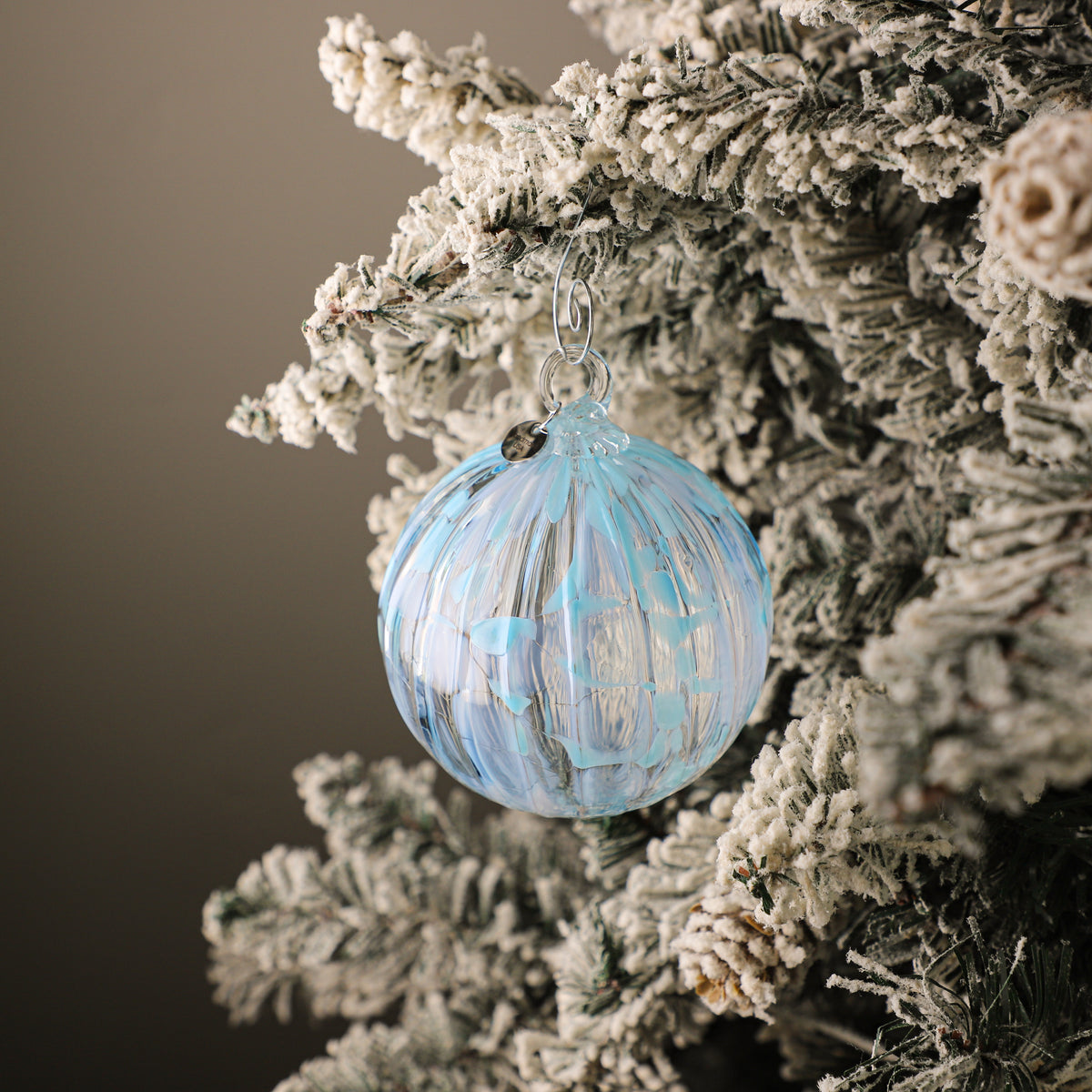 The First Snow Handblown Glass Ornament