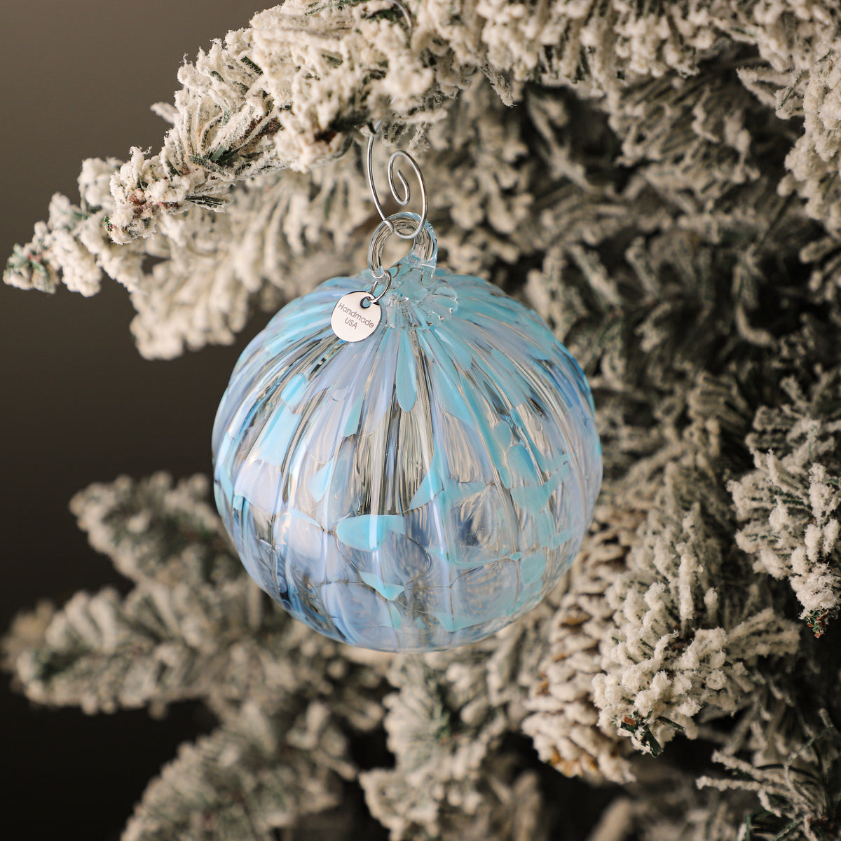 The First Snow Handblown Glass Ornament