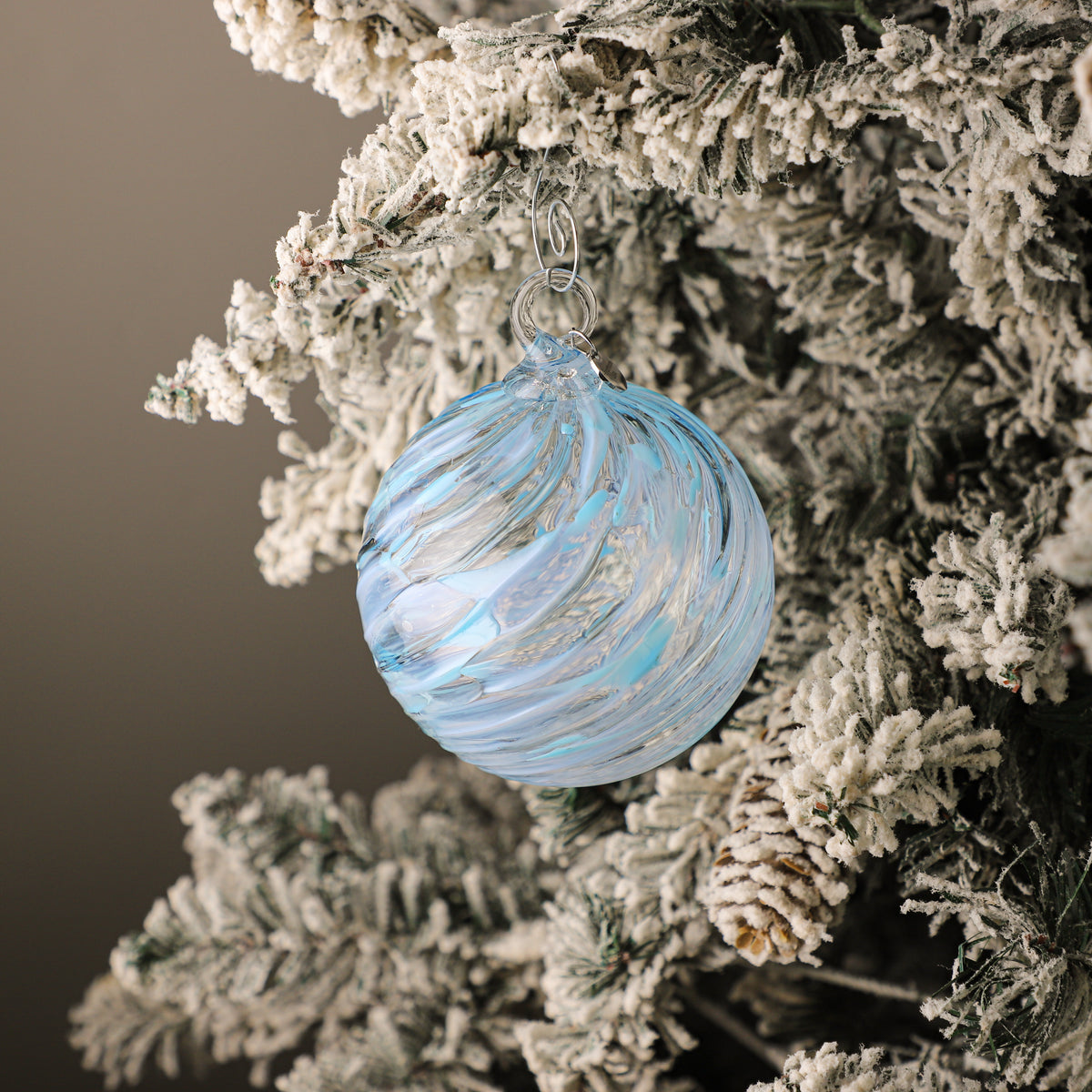 The First Snow Handblown Glass Ornament