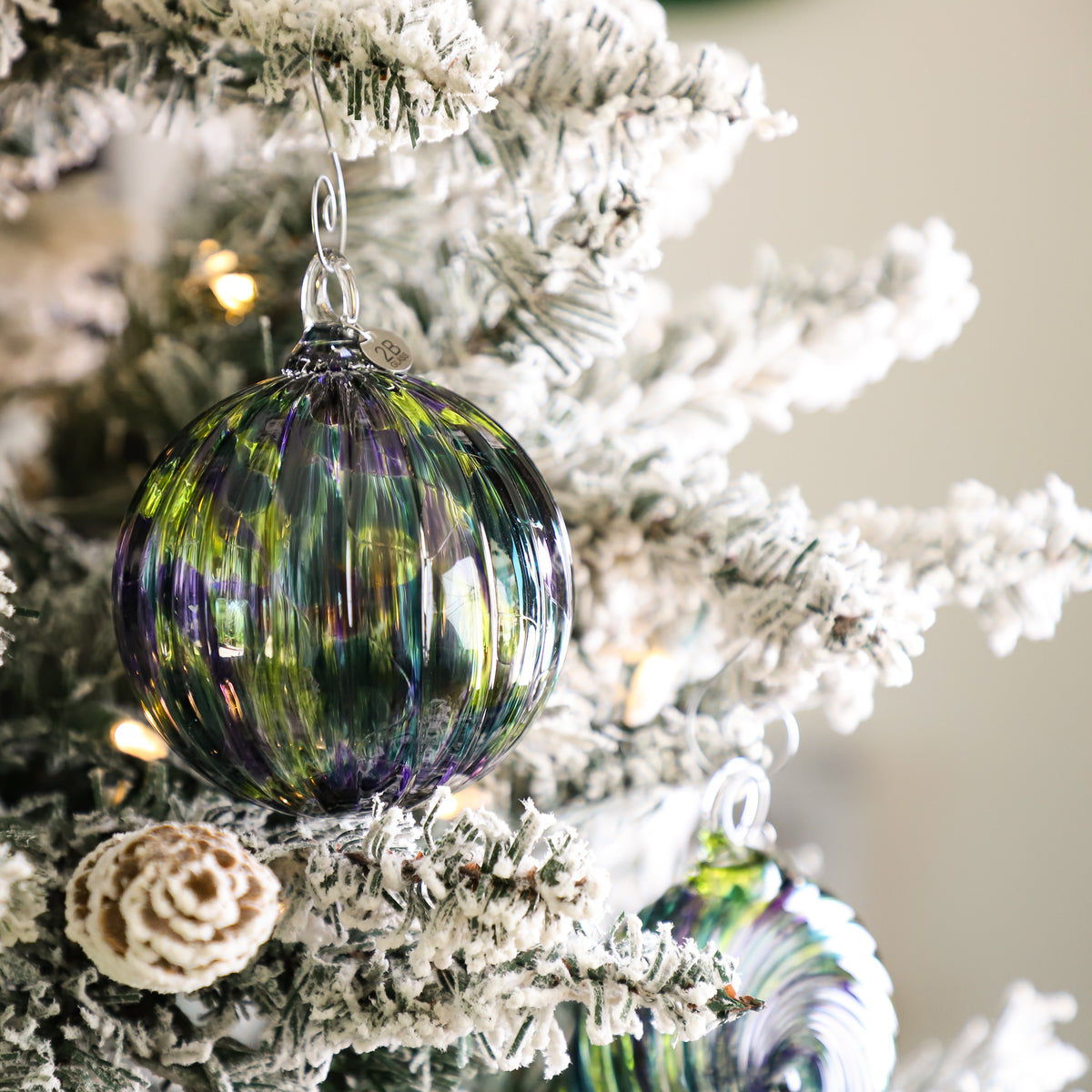 Elves' Play Handblown Glass Ornament