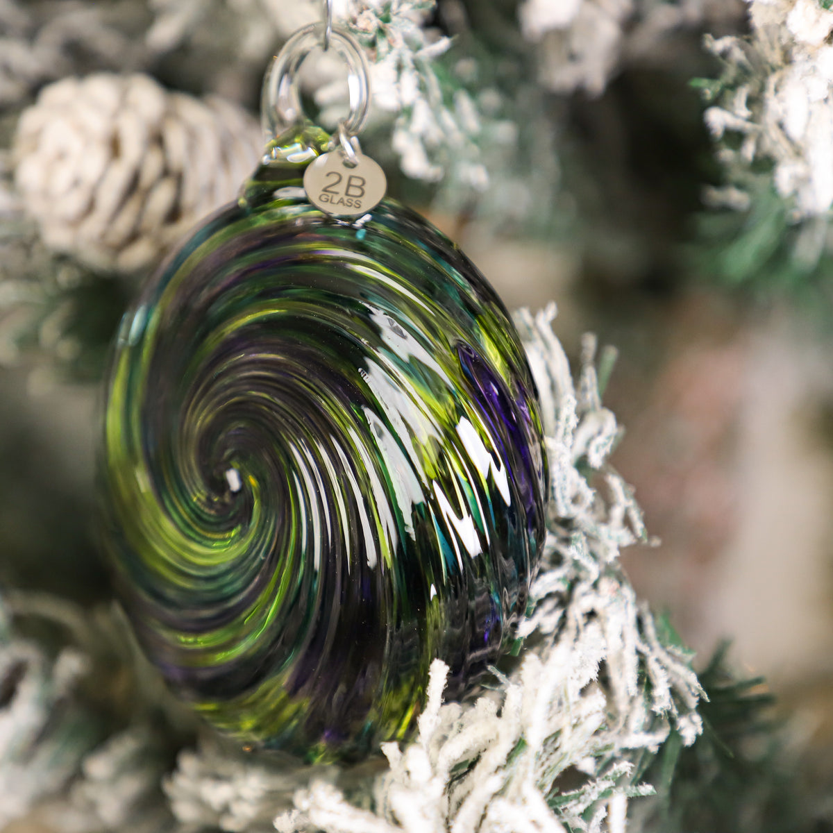 Elves' Play Handblown Glass Ornament